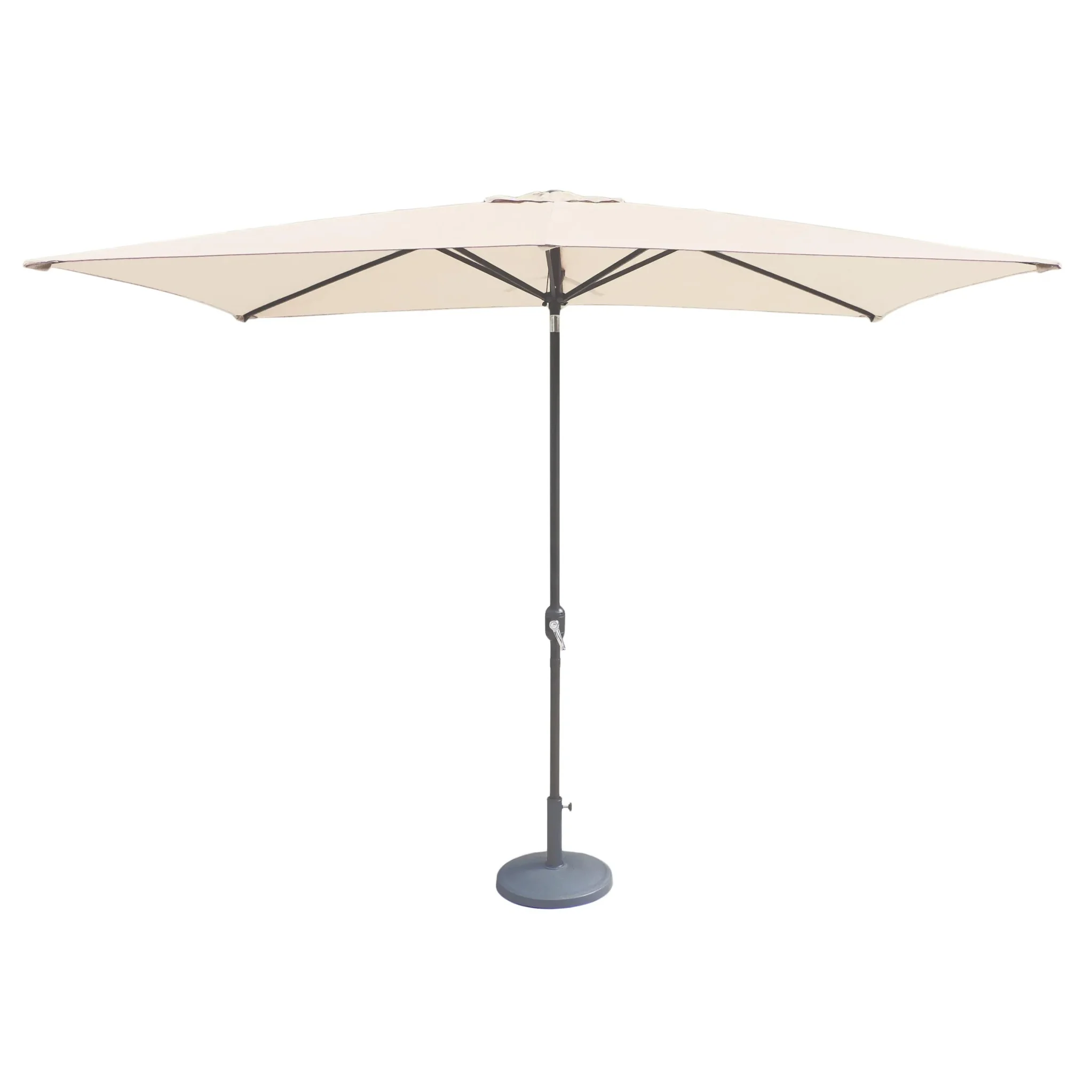 2.4 x 3m Rectangular Parasol Aluminium - Image 4