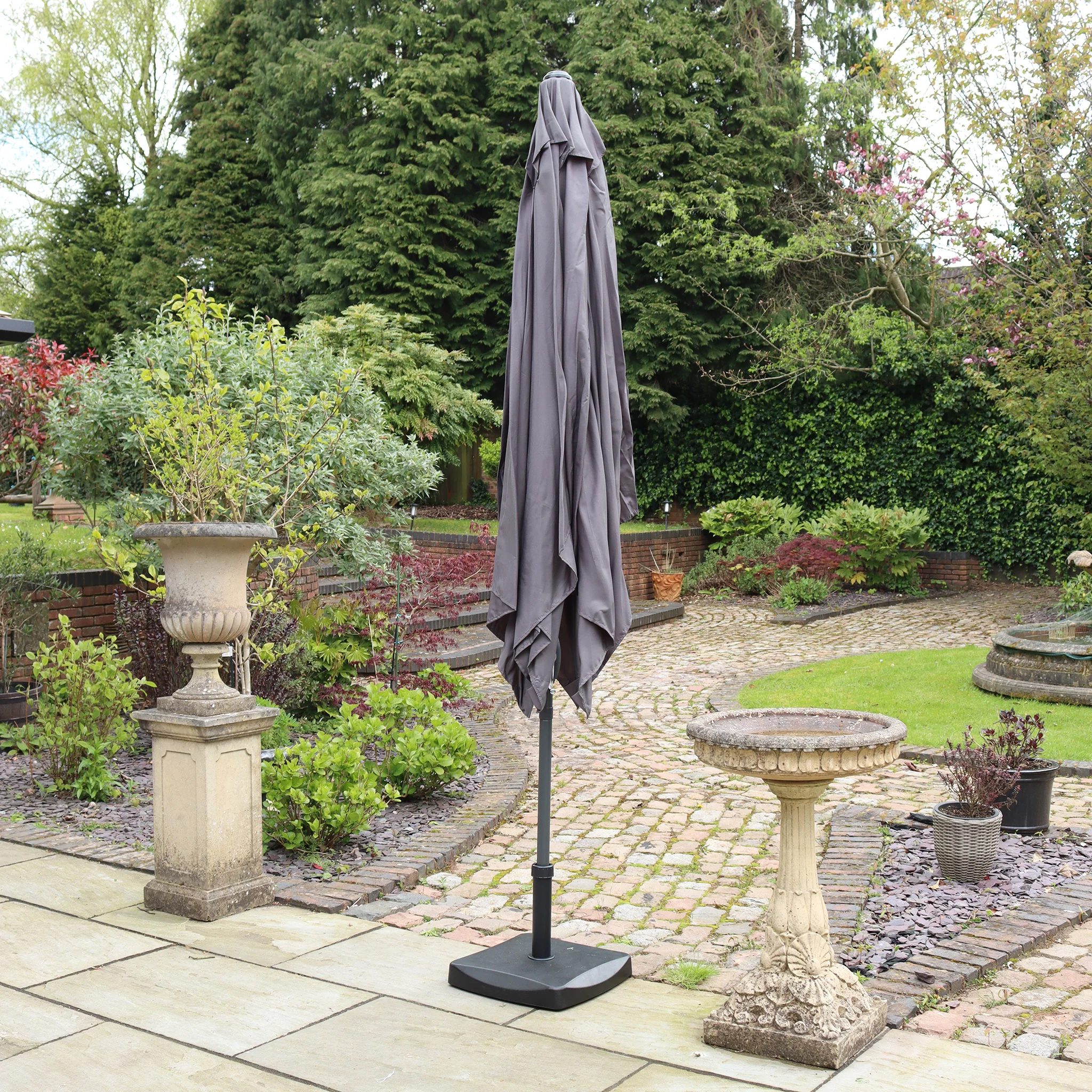 2.4 x 3m Rectangular Parasol Aluminium - Image 9