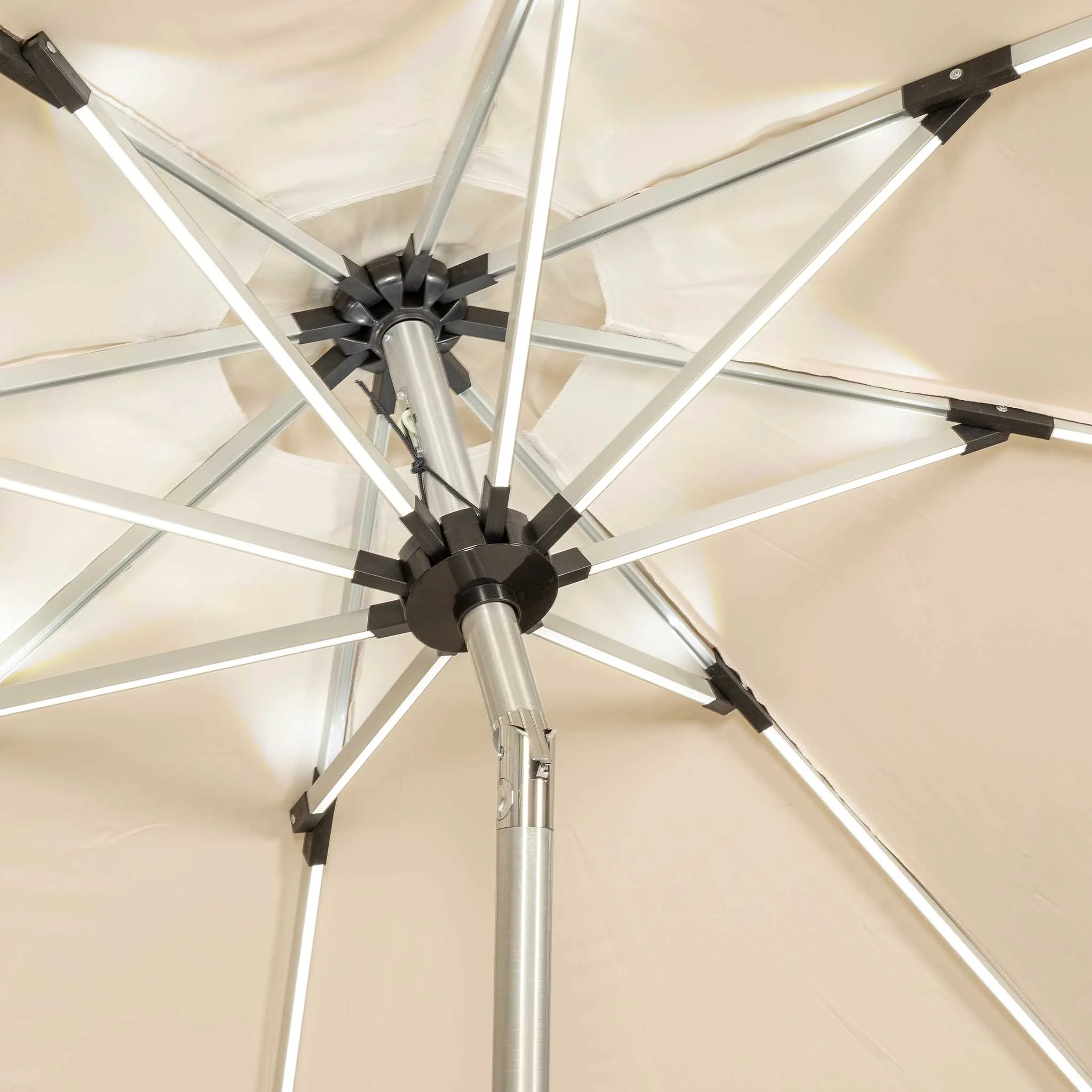 2.7m LED Lit Parasol - Image 25