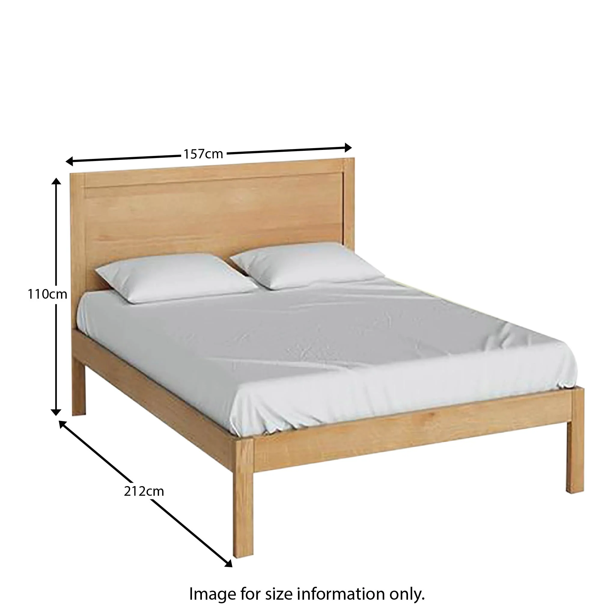 Abbey Waxed / Surrey Oak Bed Frames - Image 5