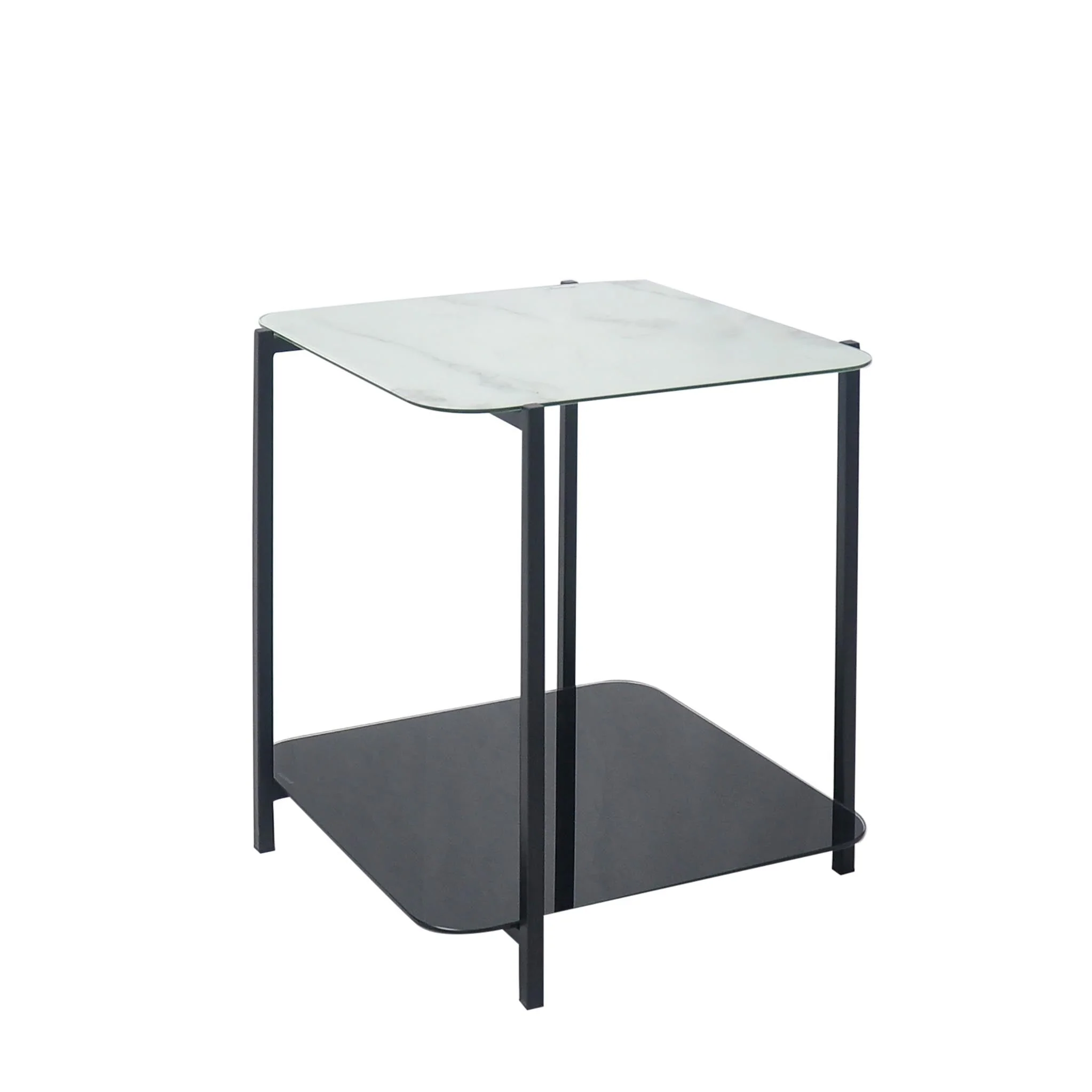 Adrian Marble and Glass Lamp Table - Image 3