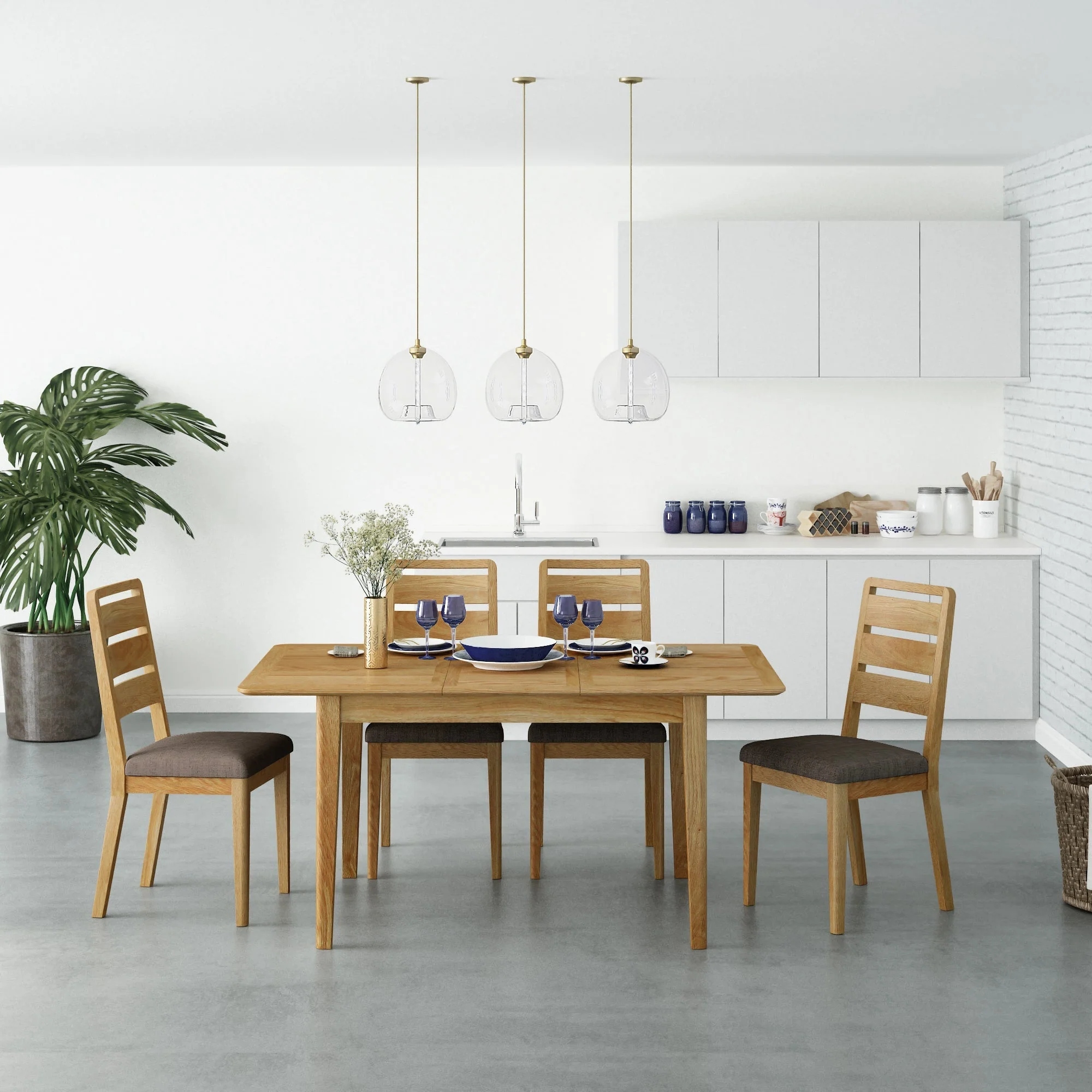 Alba Oak 150-200cm Extending Table - Image 12