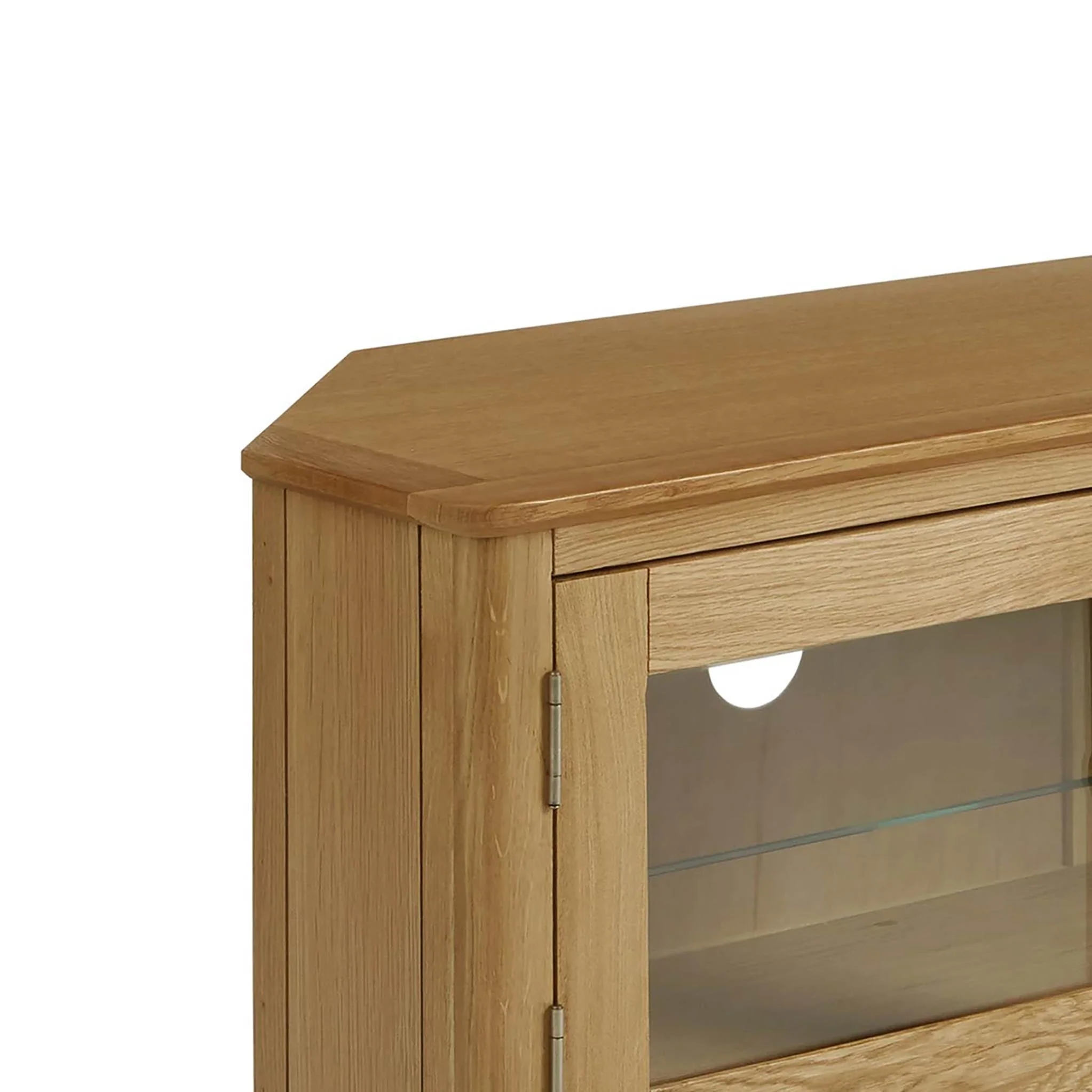 Alba Oak Corner TV Stand - Image 4