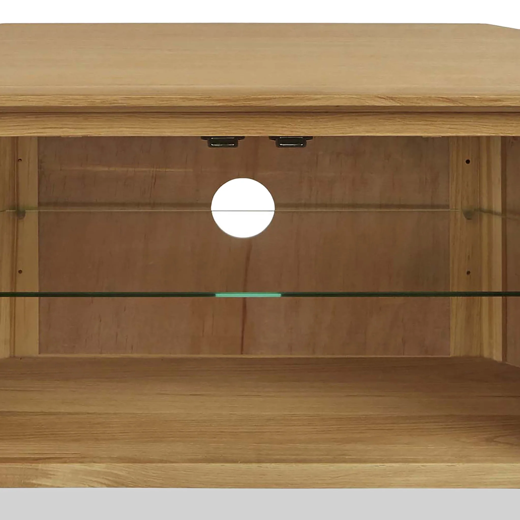 Alba Oak Corner TV Stand - Image 8