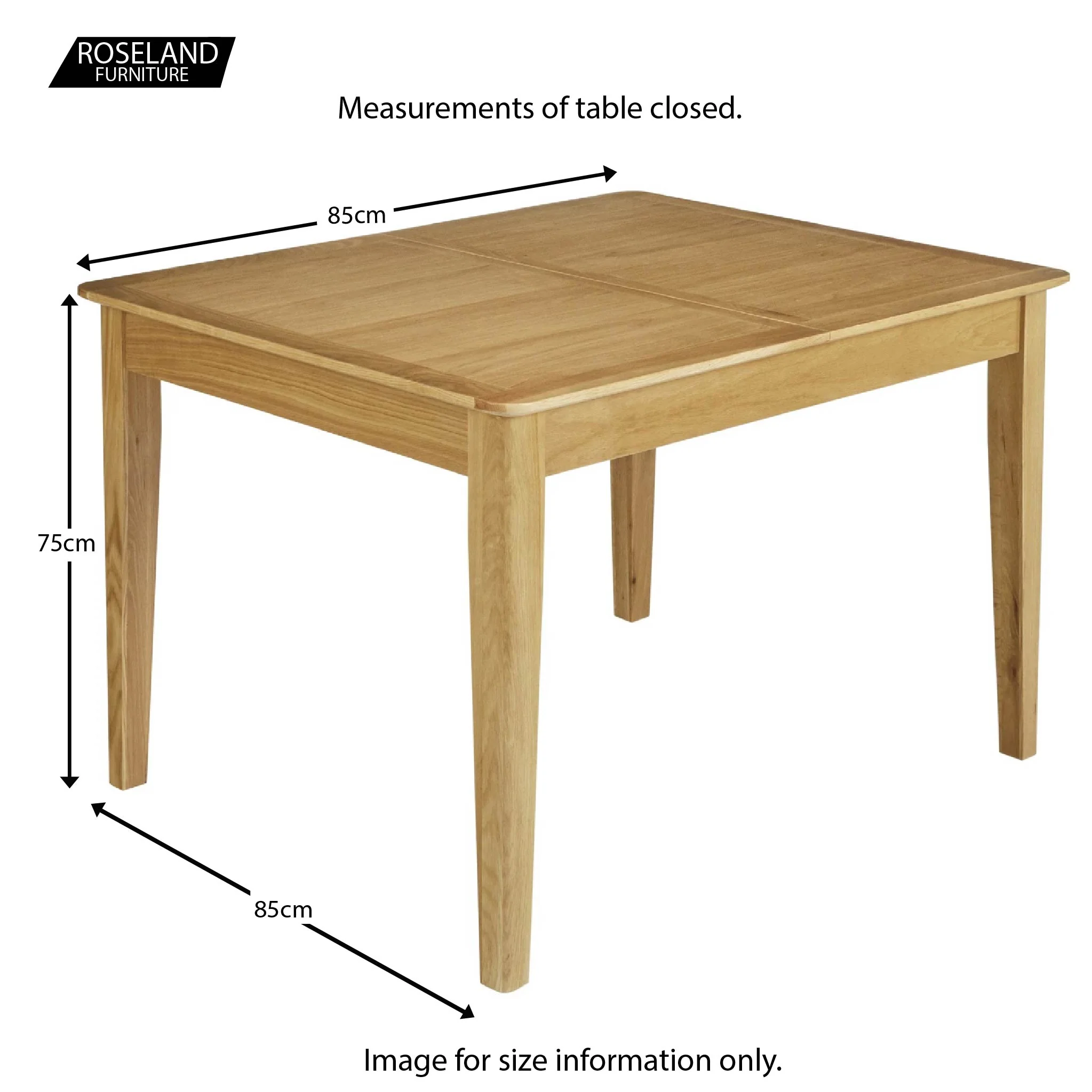 Alba Oak Flip Top Dining Table - Image 11