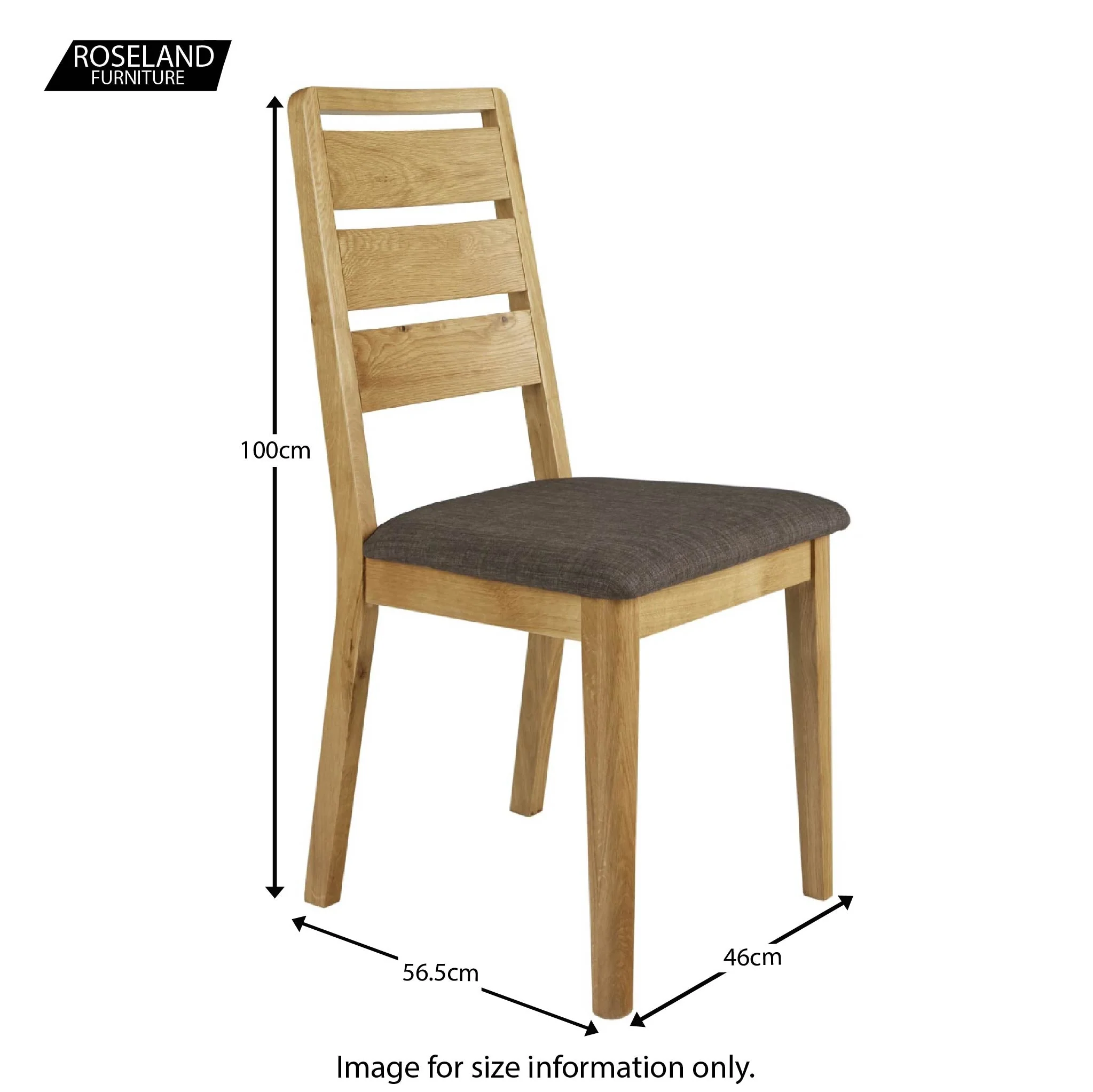 Alba Oak Ladder Back Dining Chair - Image 9