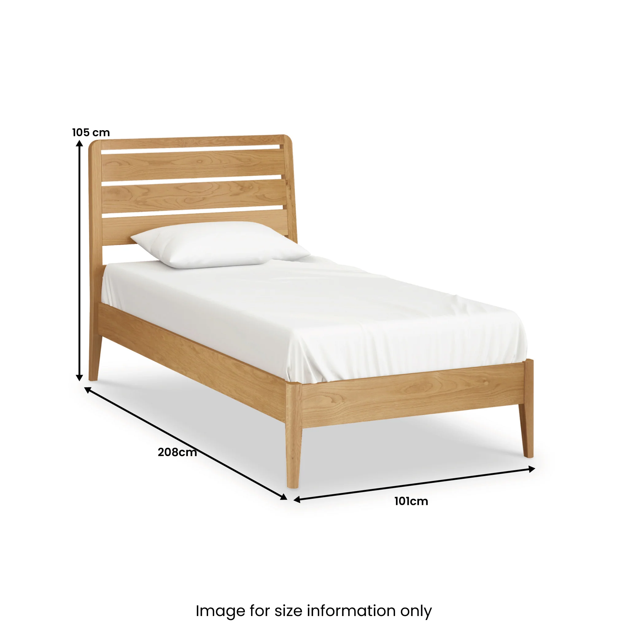 Alba Oak Bed Frame - Image 9