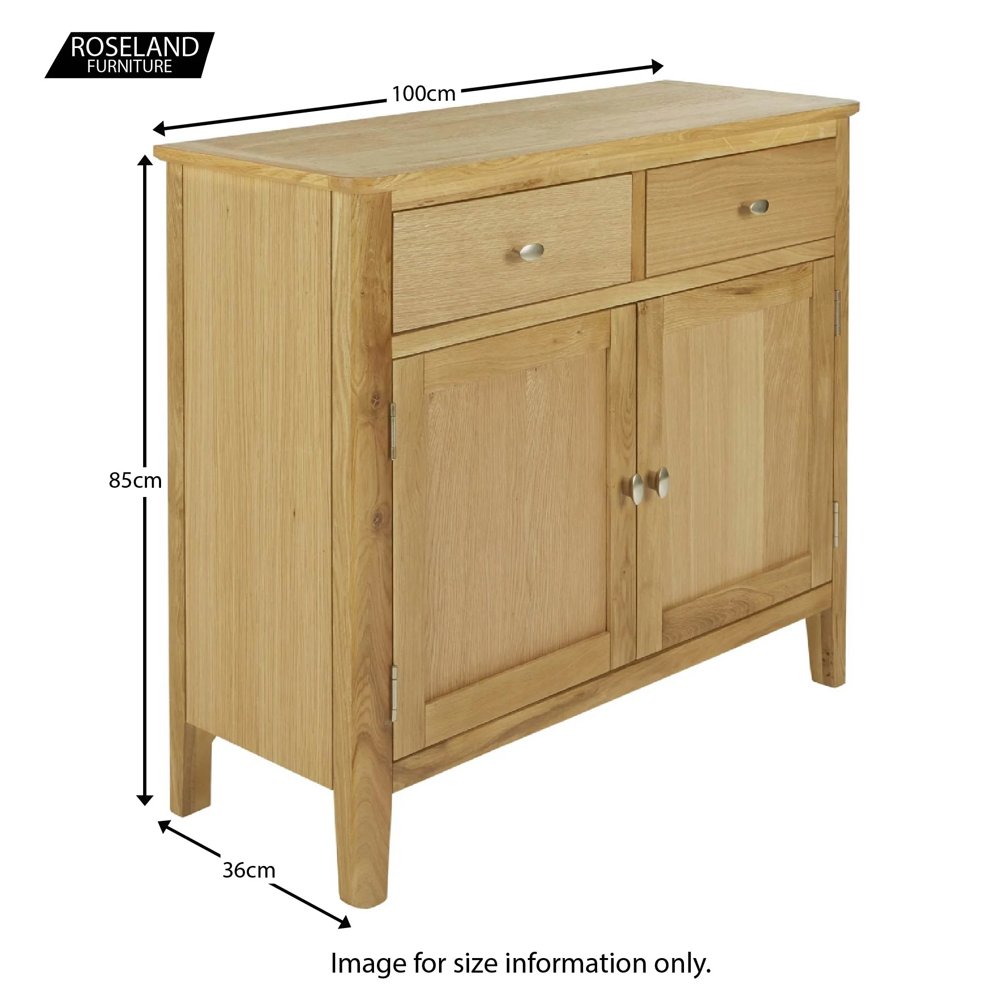 Alba Oak Small Sideboard - Image 14
