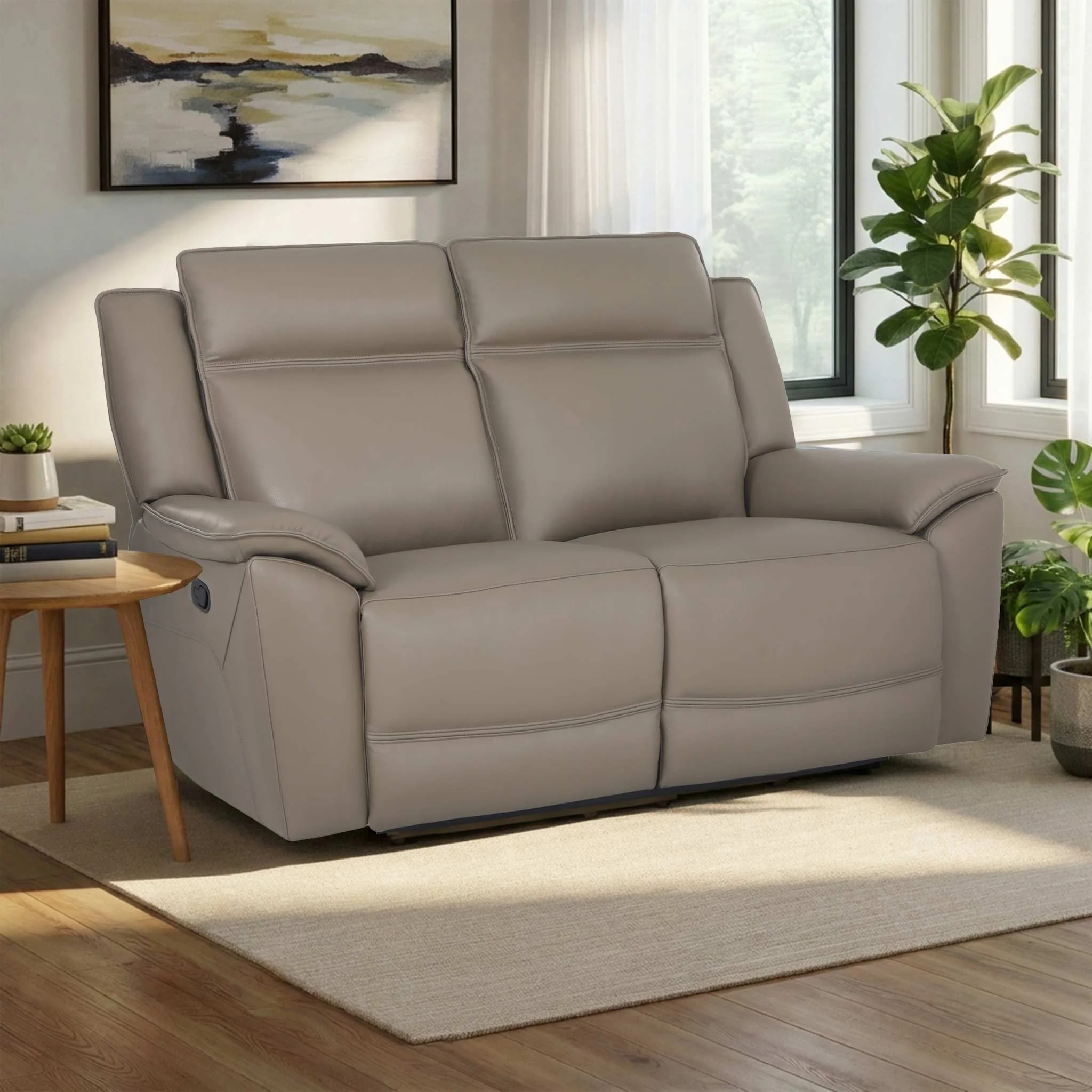 Alden Leather Recliner 2 Seater Sofa - Image 11