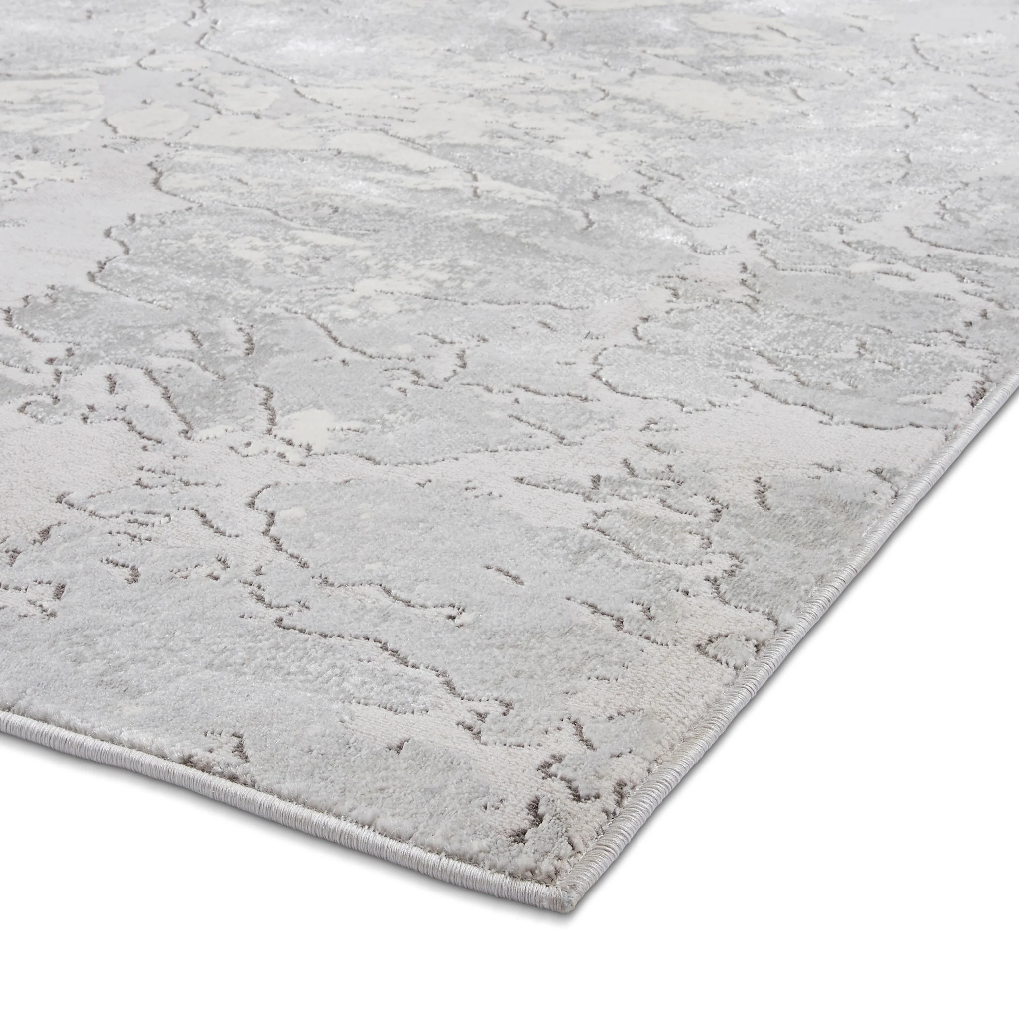 Aldrin Grey Marble Effect Rug - Image 22