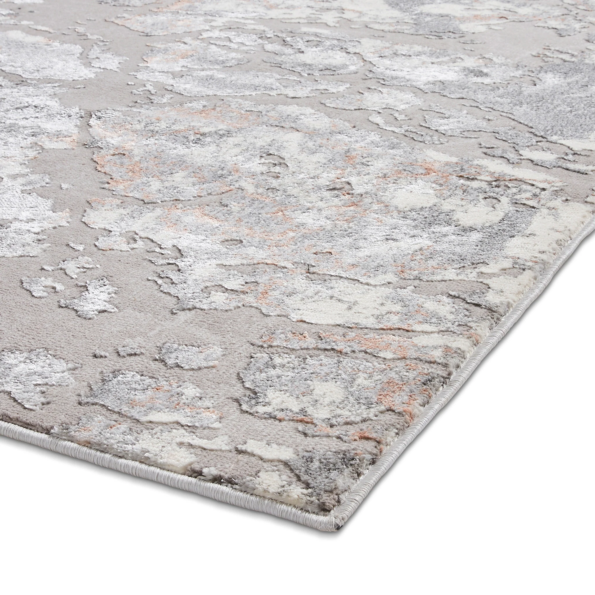 Aldrin Grey Marble Effect Rug - Image 37