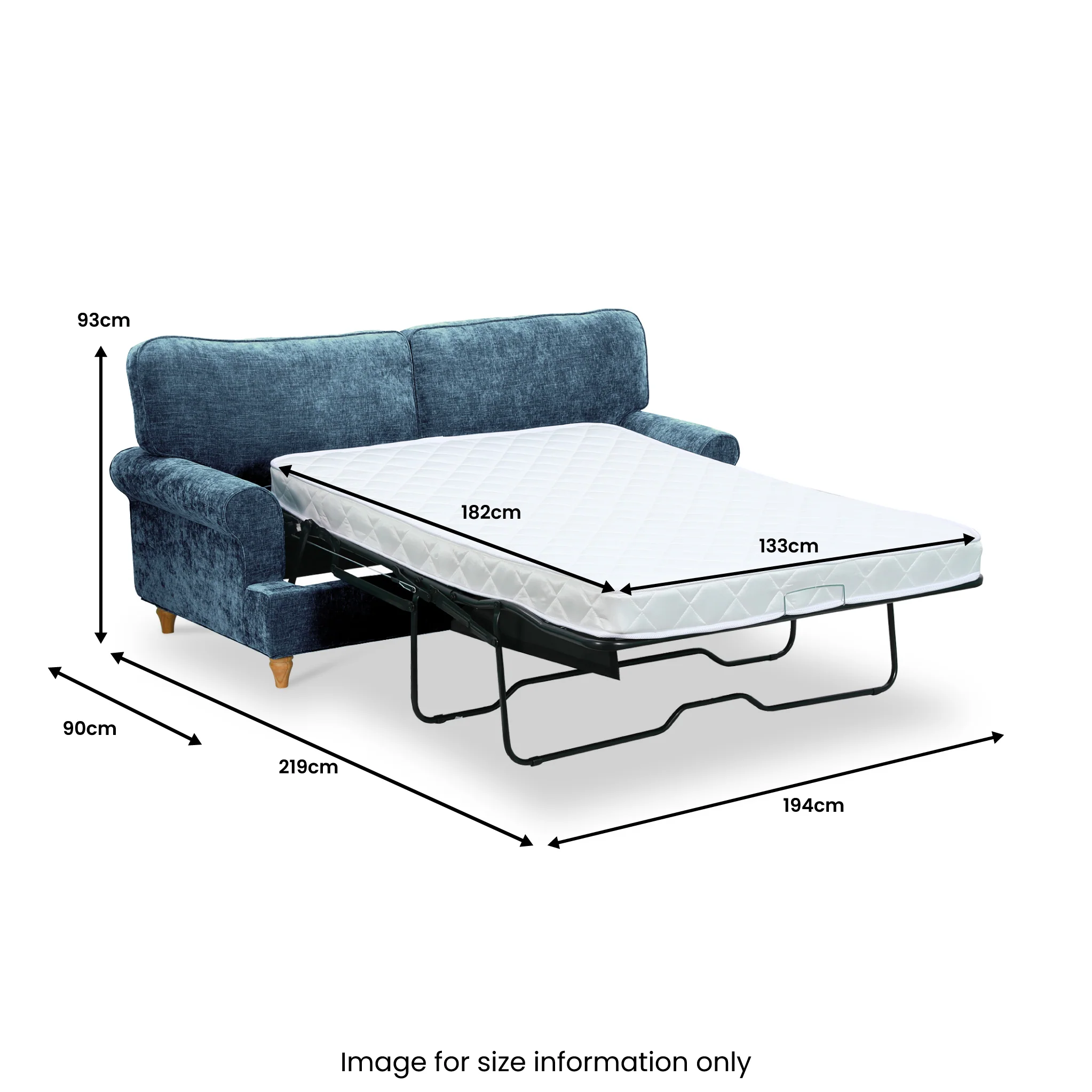 Alfie 3 Seater Sofa Bed - Image 92