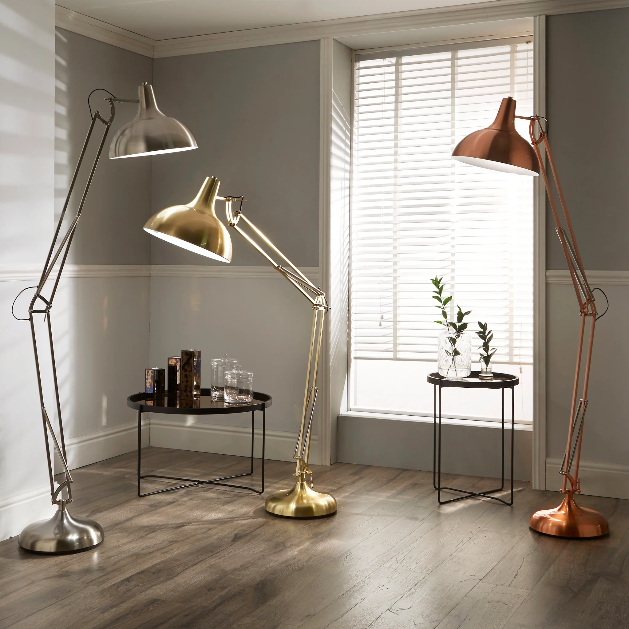 Alonzo Brass Task Floor Lamp - Image 2