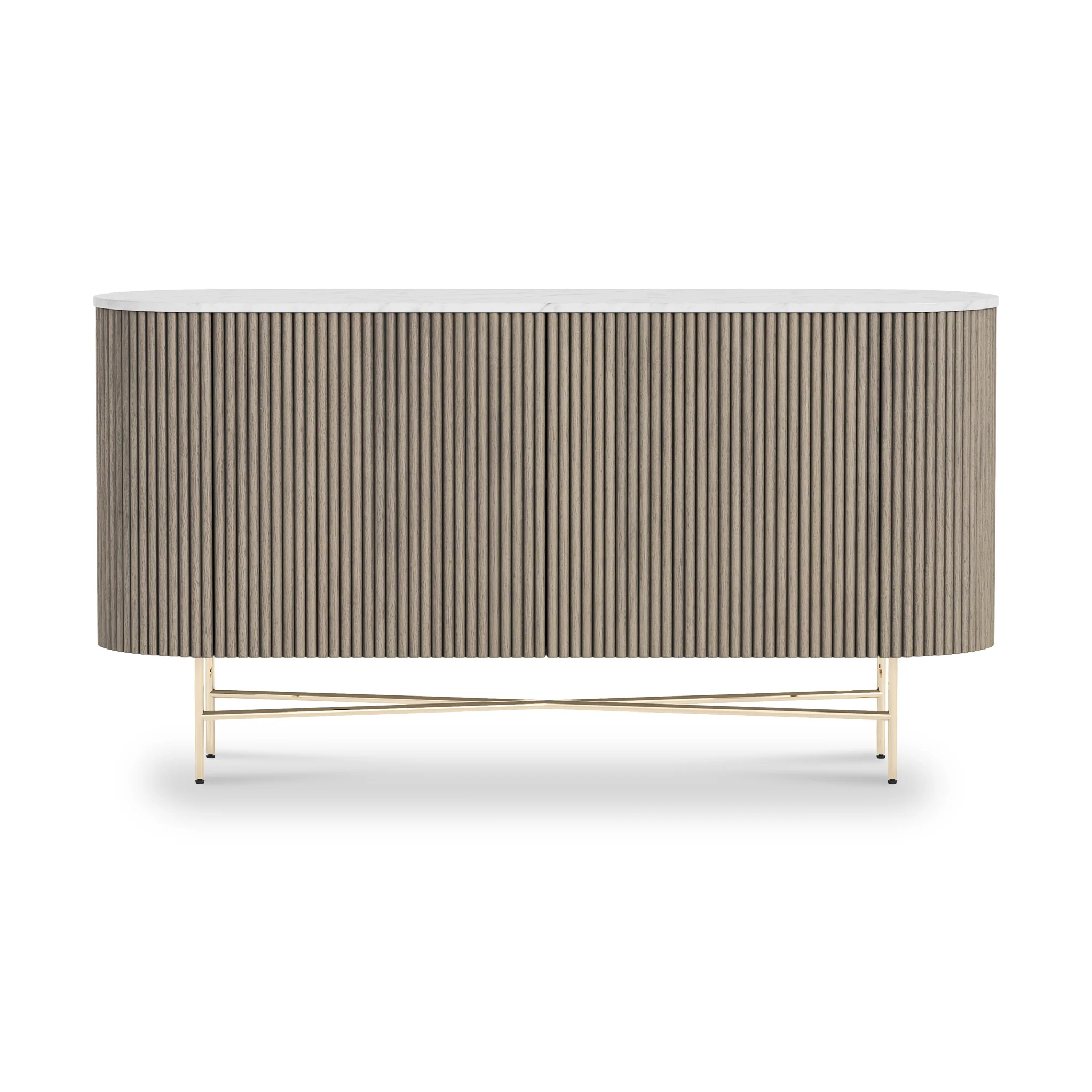 Amelie Grey Fluted Large Sideboard - Image 3