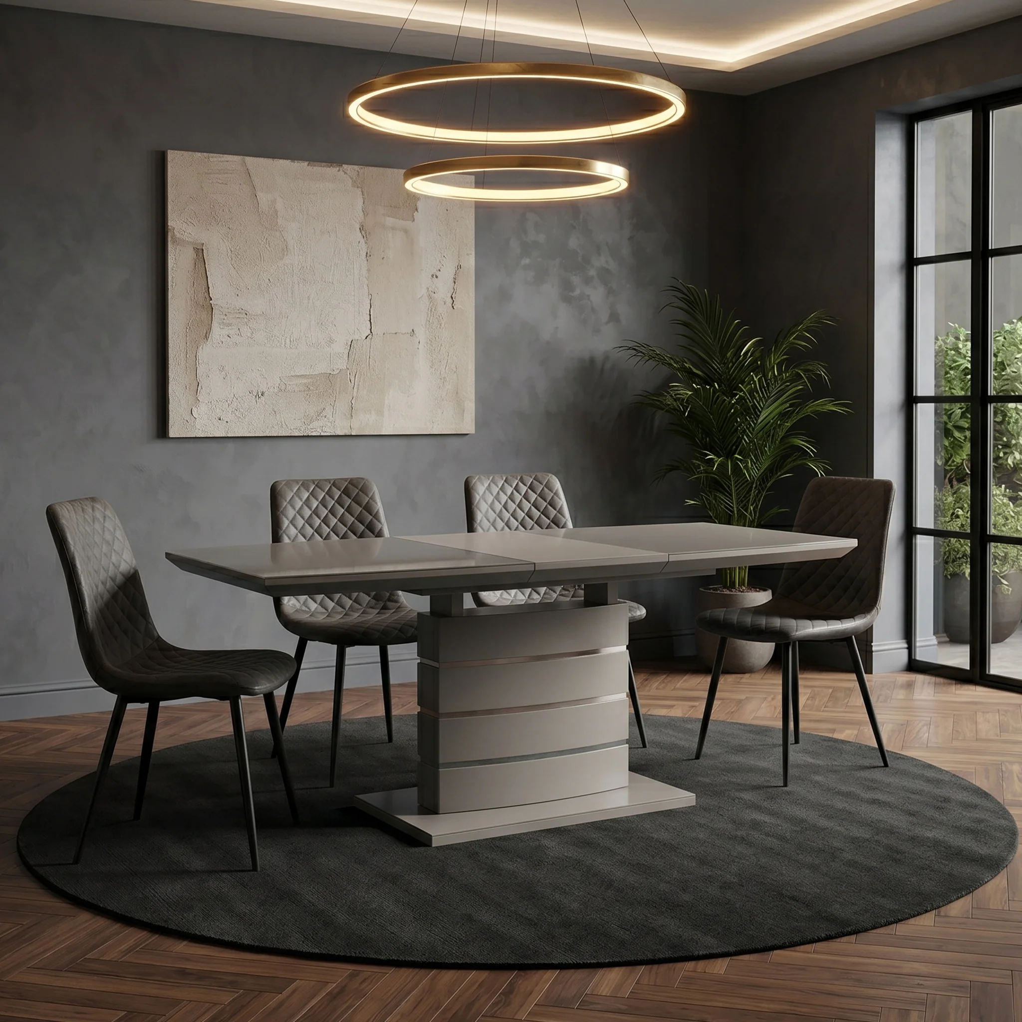 Archer Grey Extending Dining Table - Image 2