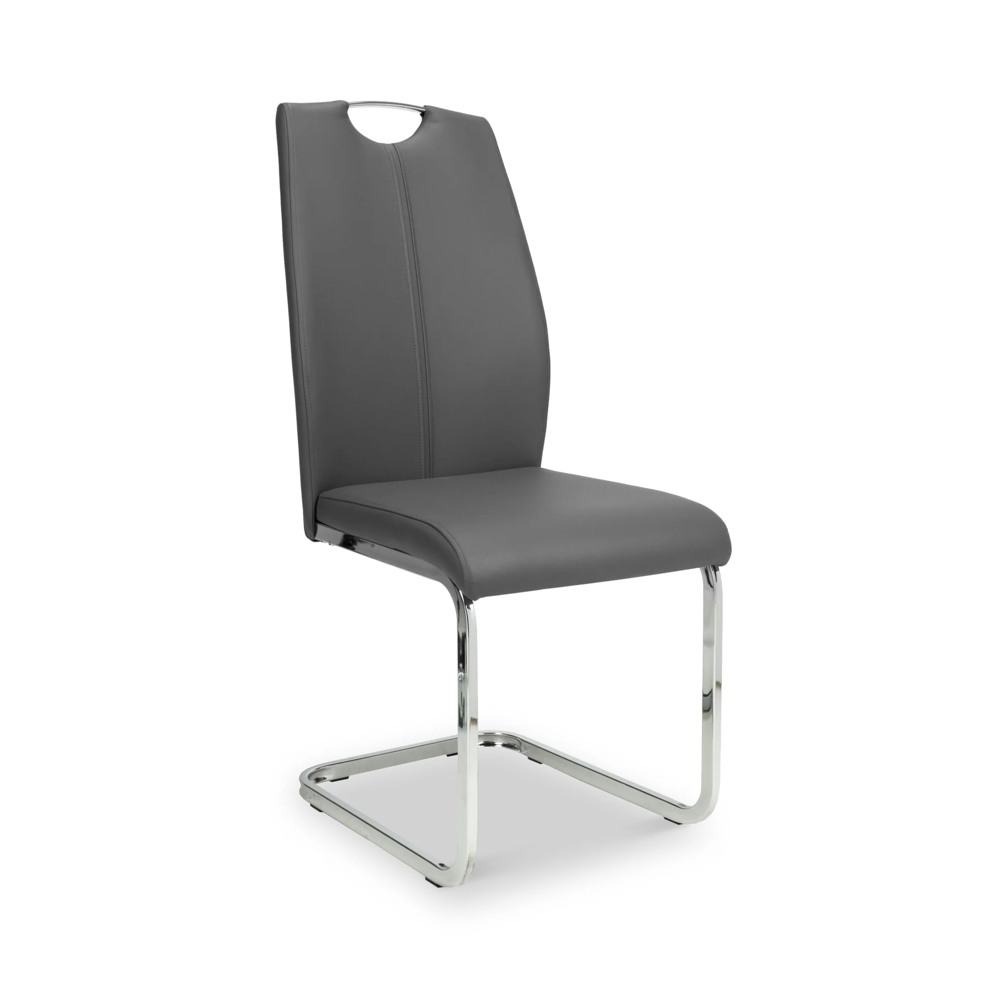 Arwell Grey Faux Leather Dining Chair