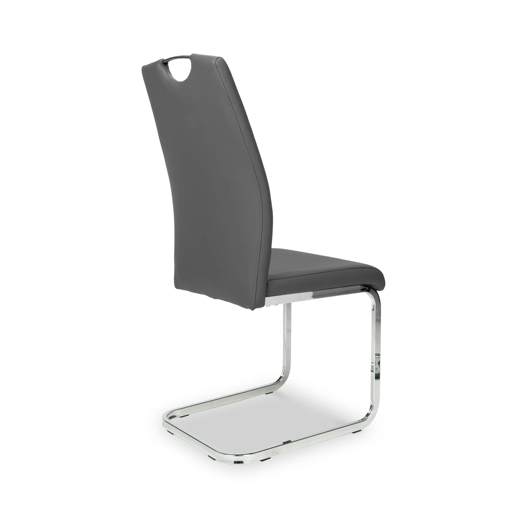 Arwell Grey Faux Leather Dining Chair - Image 5