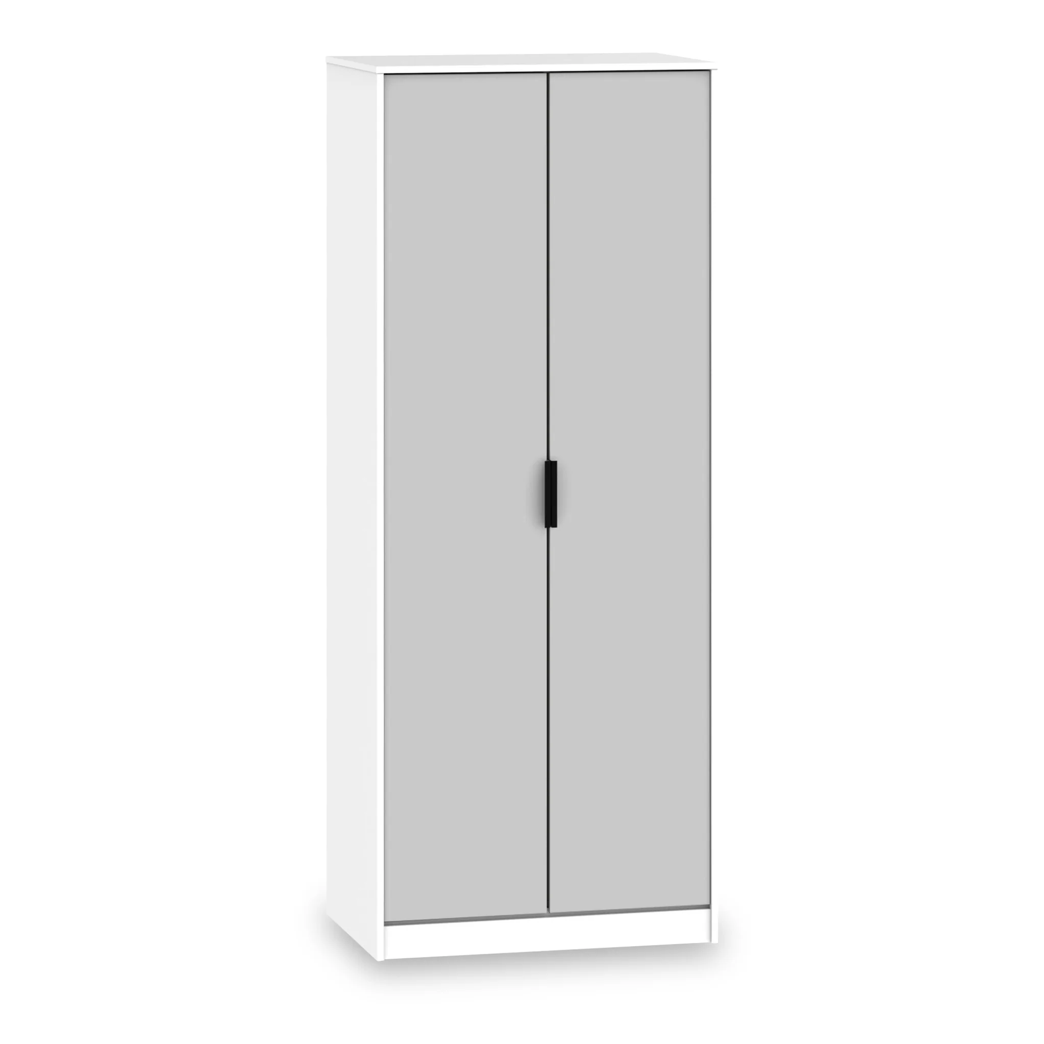 Asher White 2 Door Double Wardrobe - Image 2