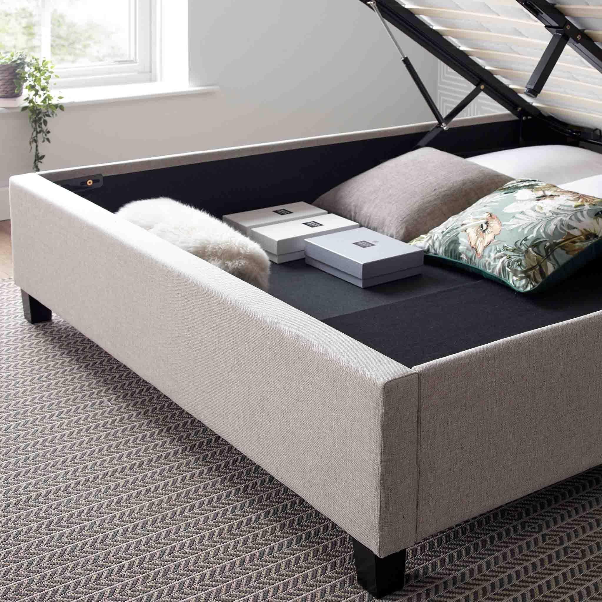 Ashley Upholstered Ottoman Storage Bed Frame - Image 22
