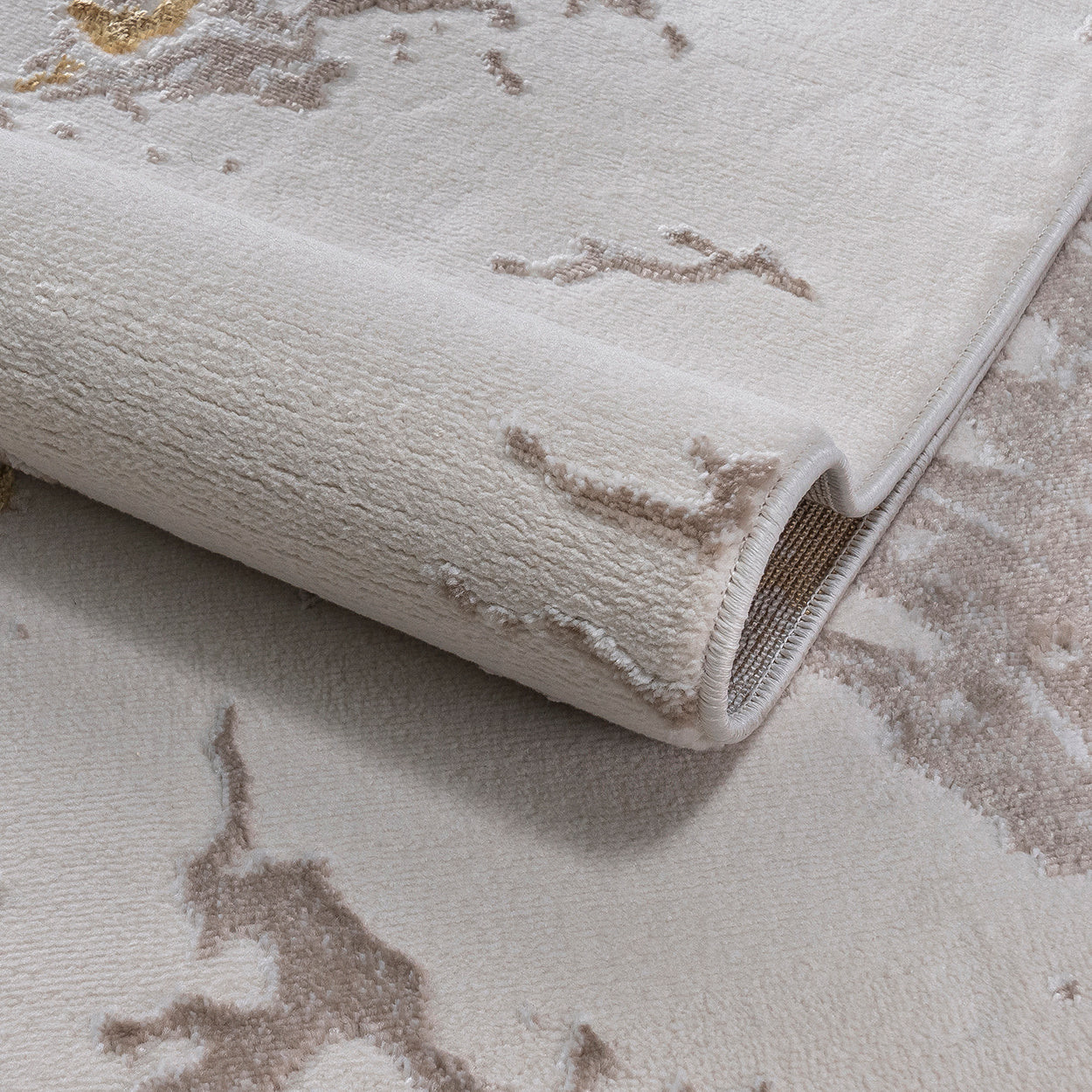 Auric Golden Marble Effect Rug - Image 5