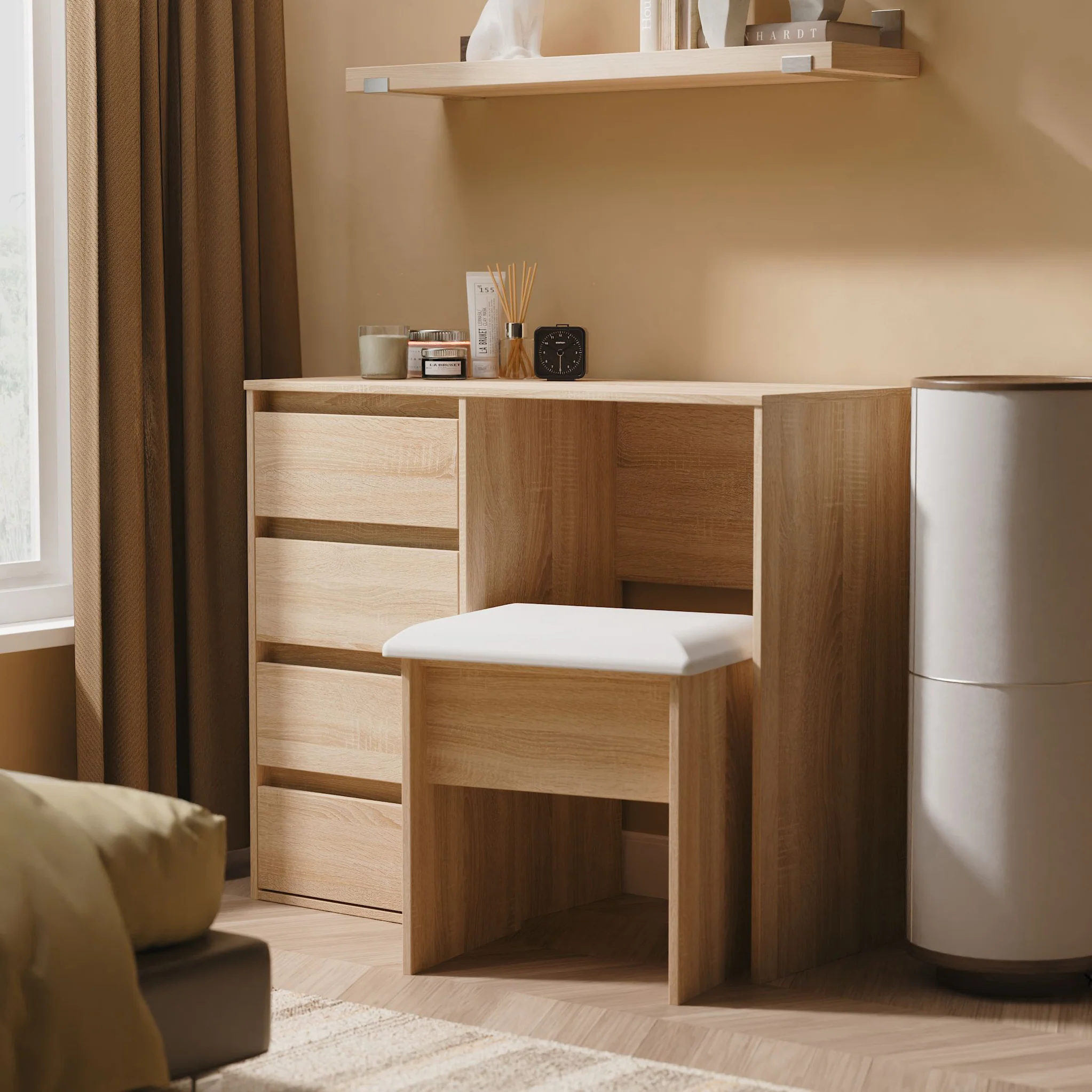 Axton 4 Drawer Dressing Table - Image 2