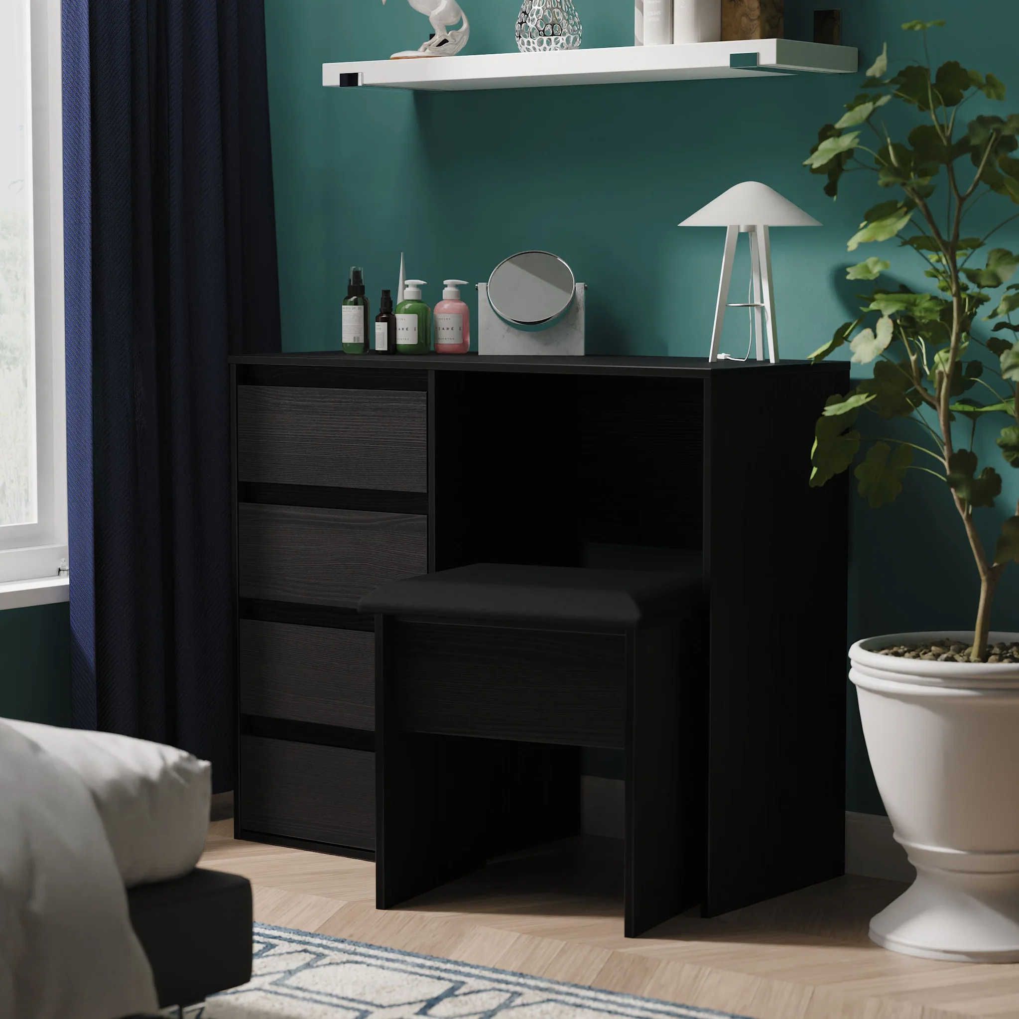 Axton 4 Drawer Dressing Table - Image 8