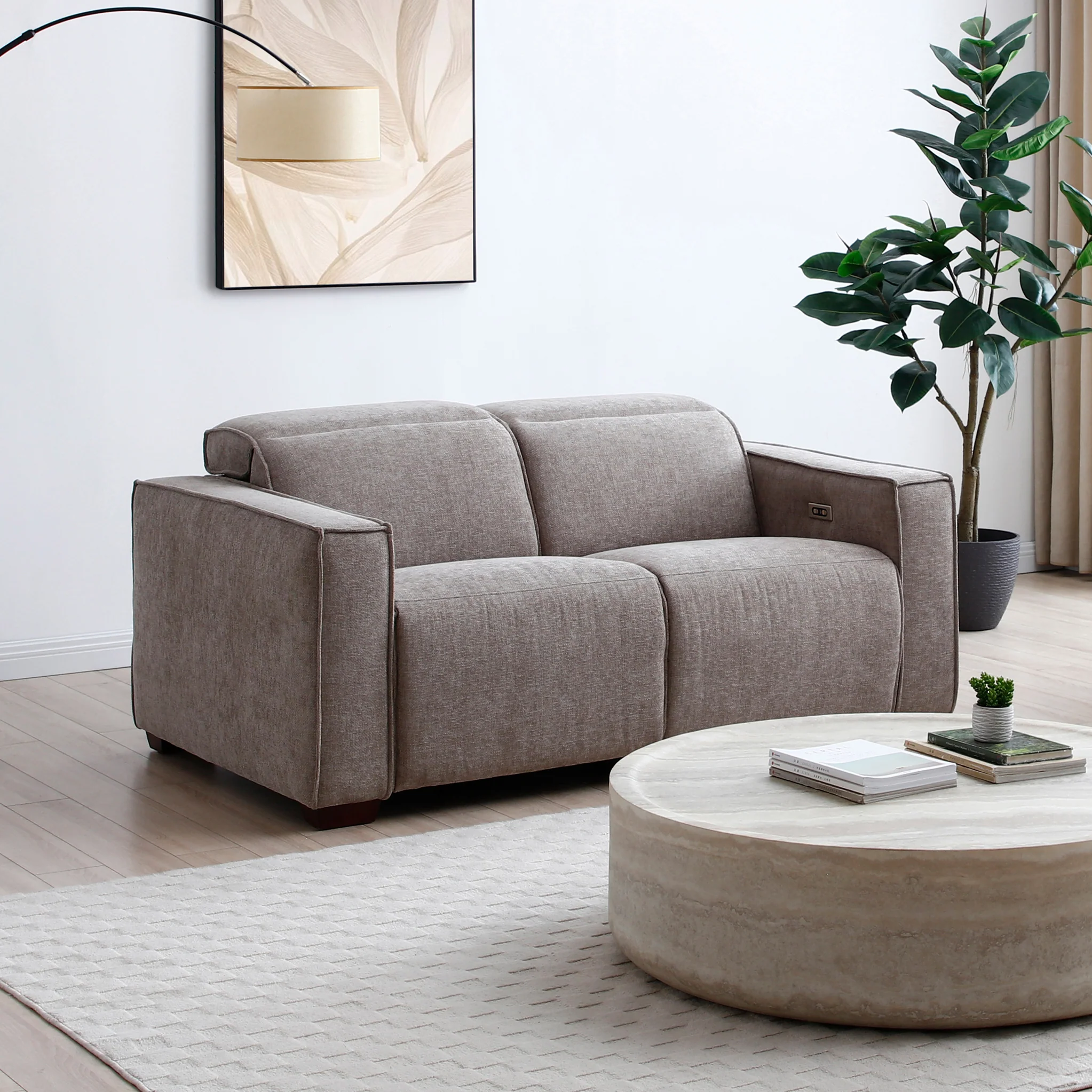 Beaumont Chenille 2 Seater Power Recliner Sofa - Image 2