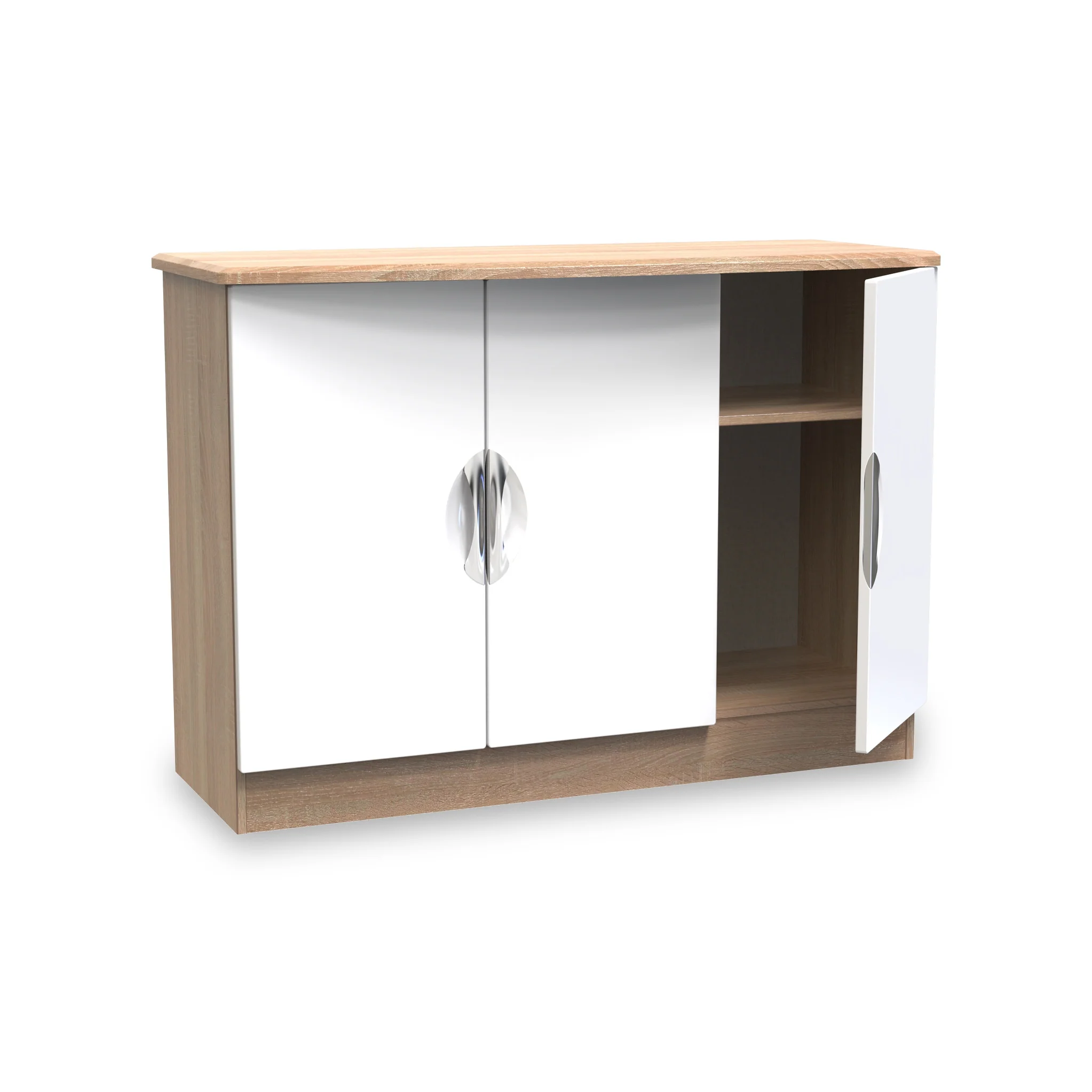 Beckett Gloss 3 Door Sideboard - Image 3