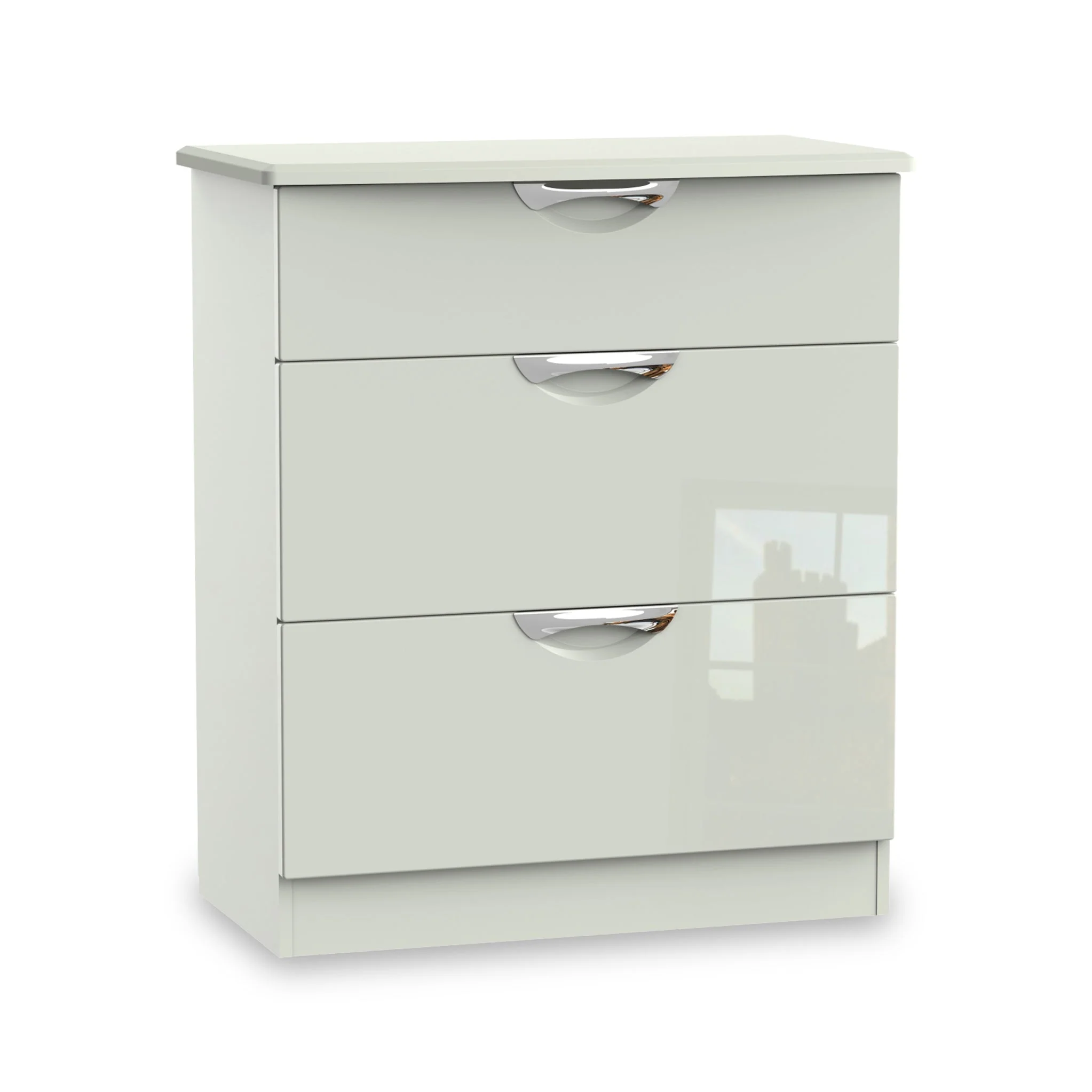Beckett Gloss 3 Drawer Deep Chest