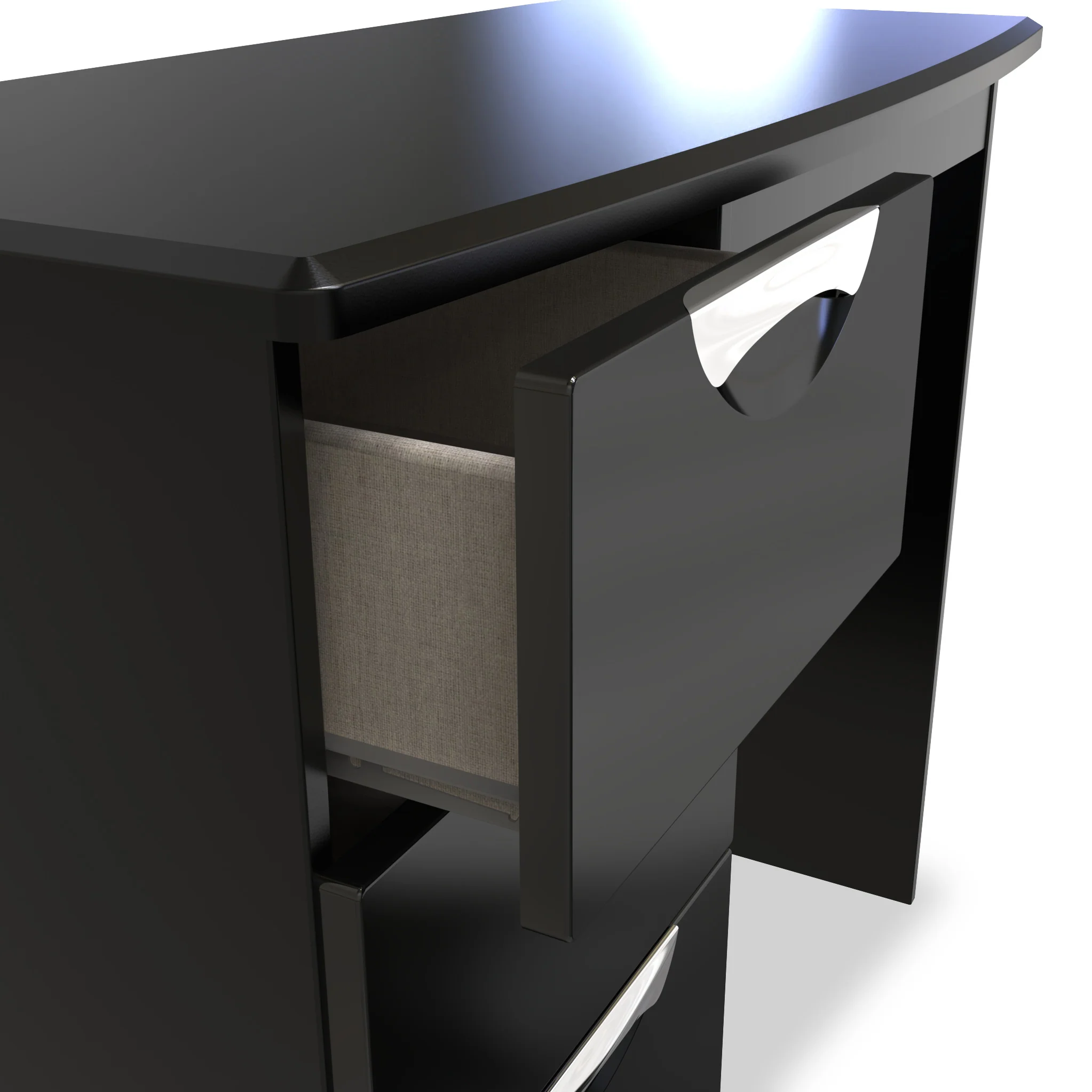 Beckett Gloss 3 Drawer Dressing Table - Image 12