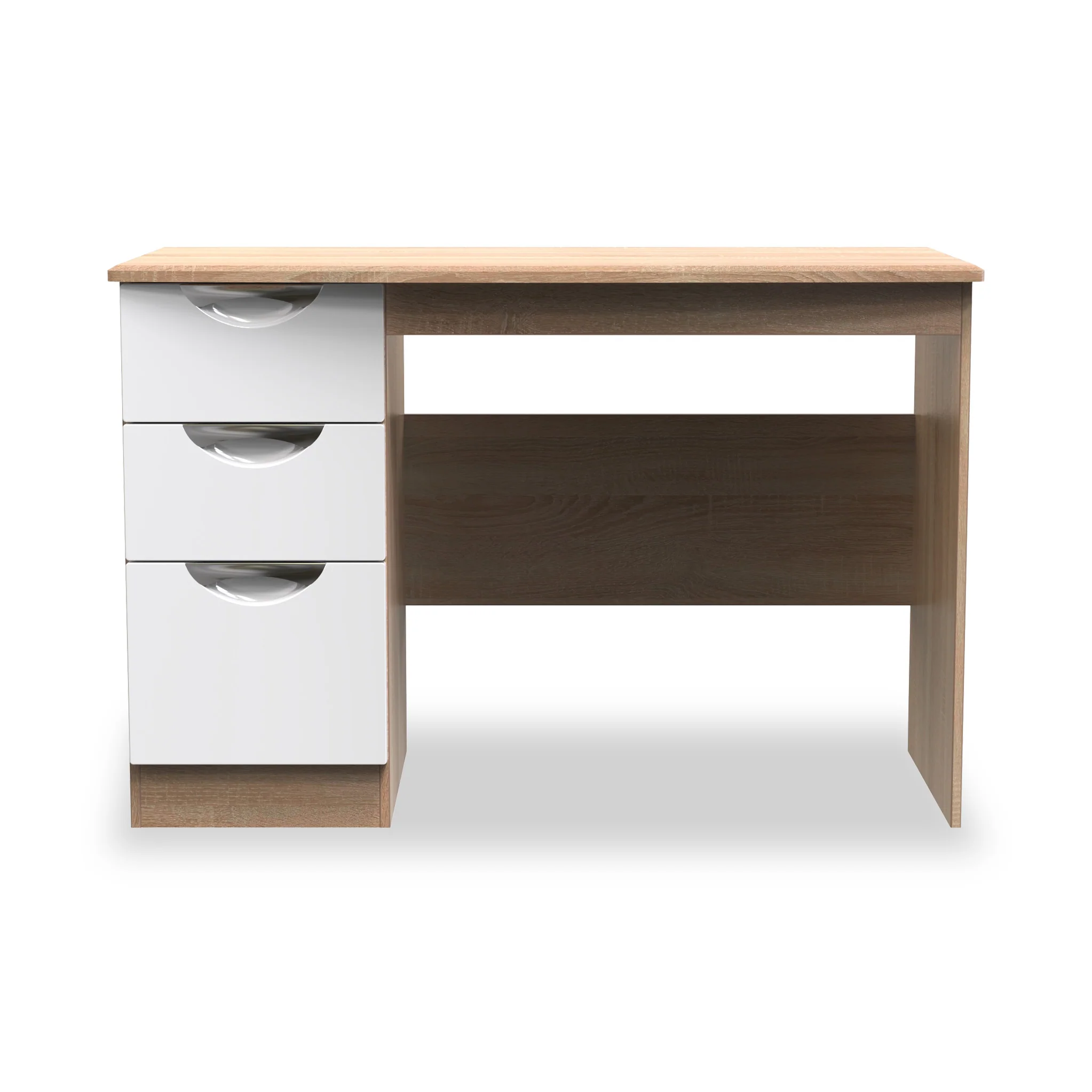 Beckett Gloss 3 Drawer Storage Desk - Image 14