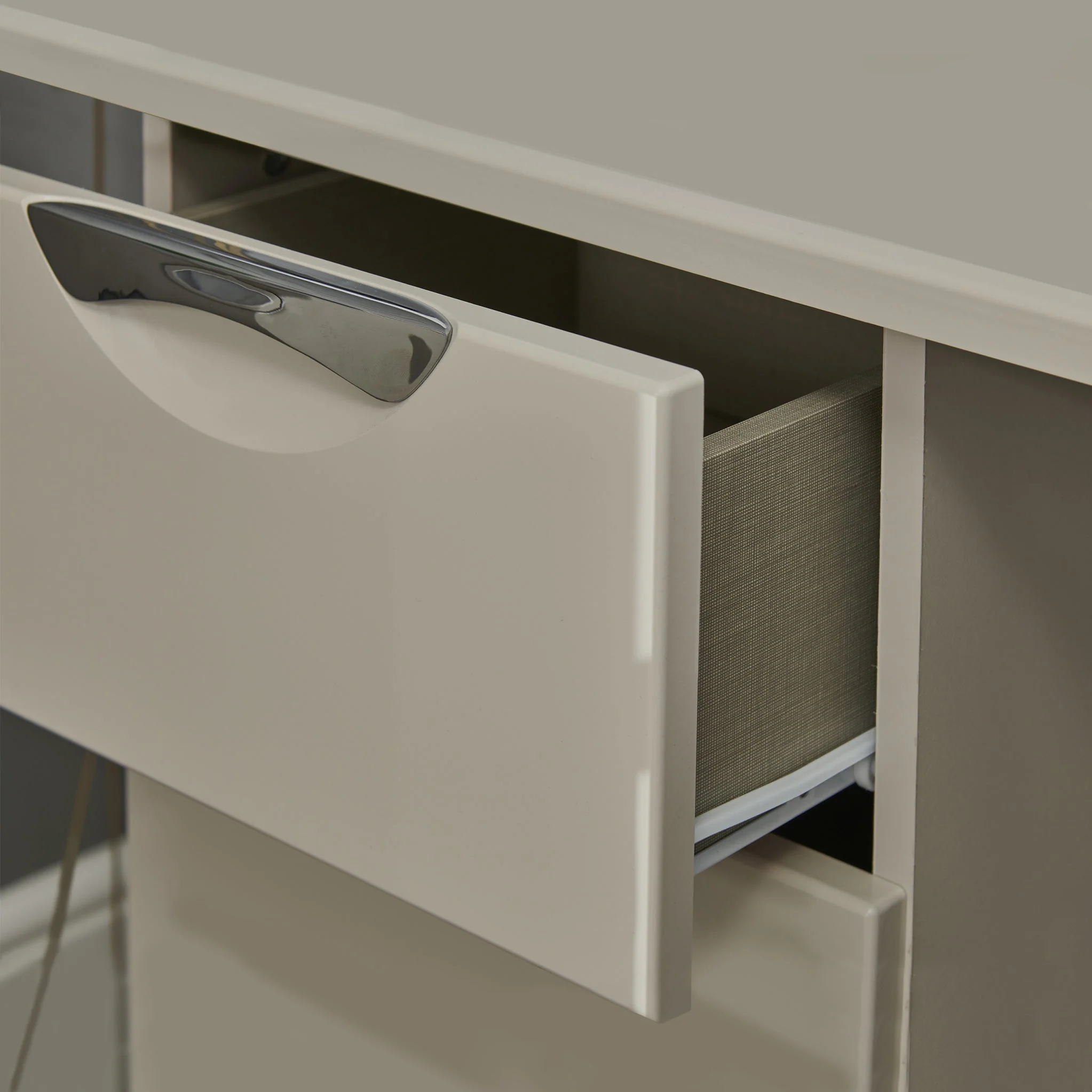 Beckett Gloss 3 Drawer Storage Desk - Image 5