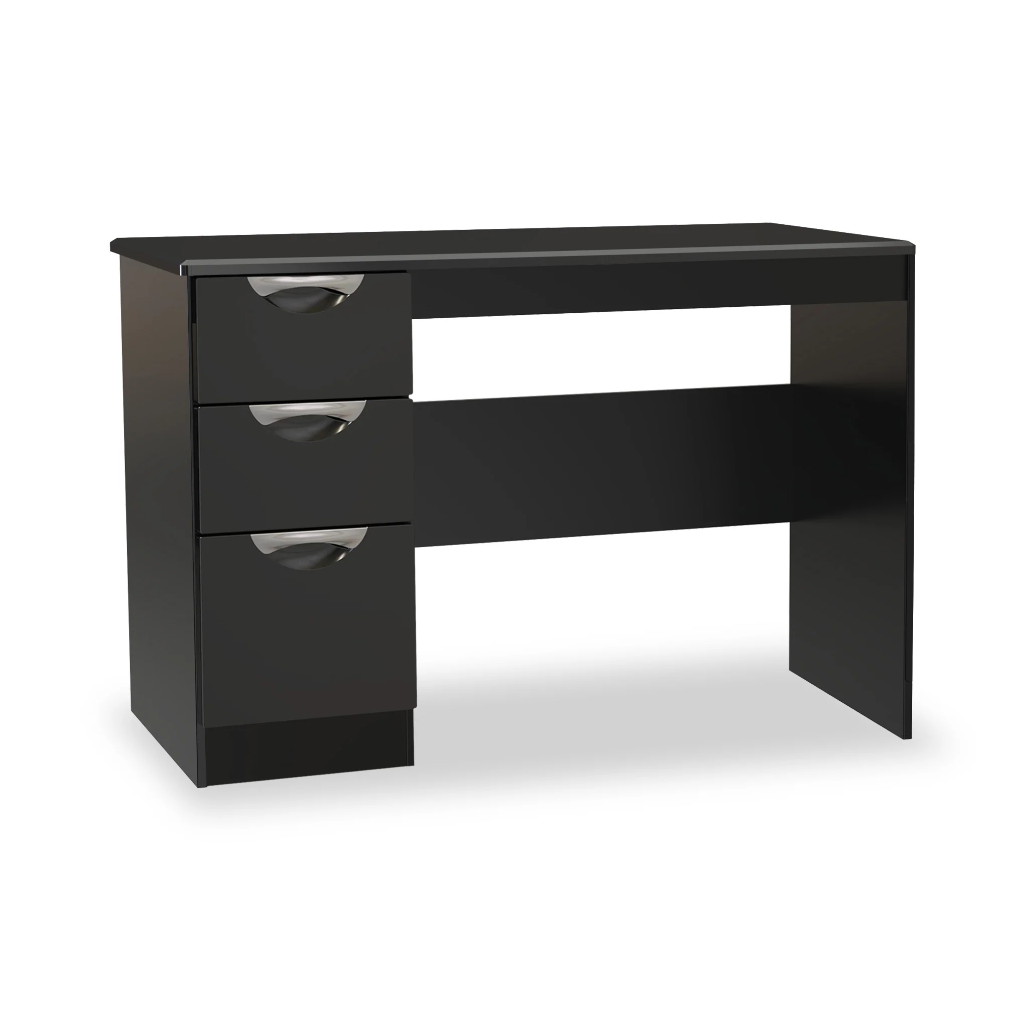Beckett Gloss 3 Drawer Storage Desk - Image 8