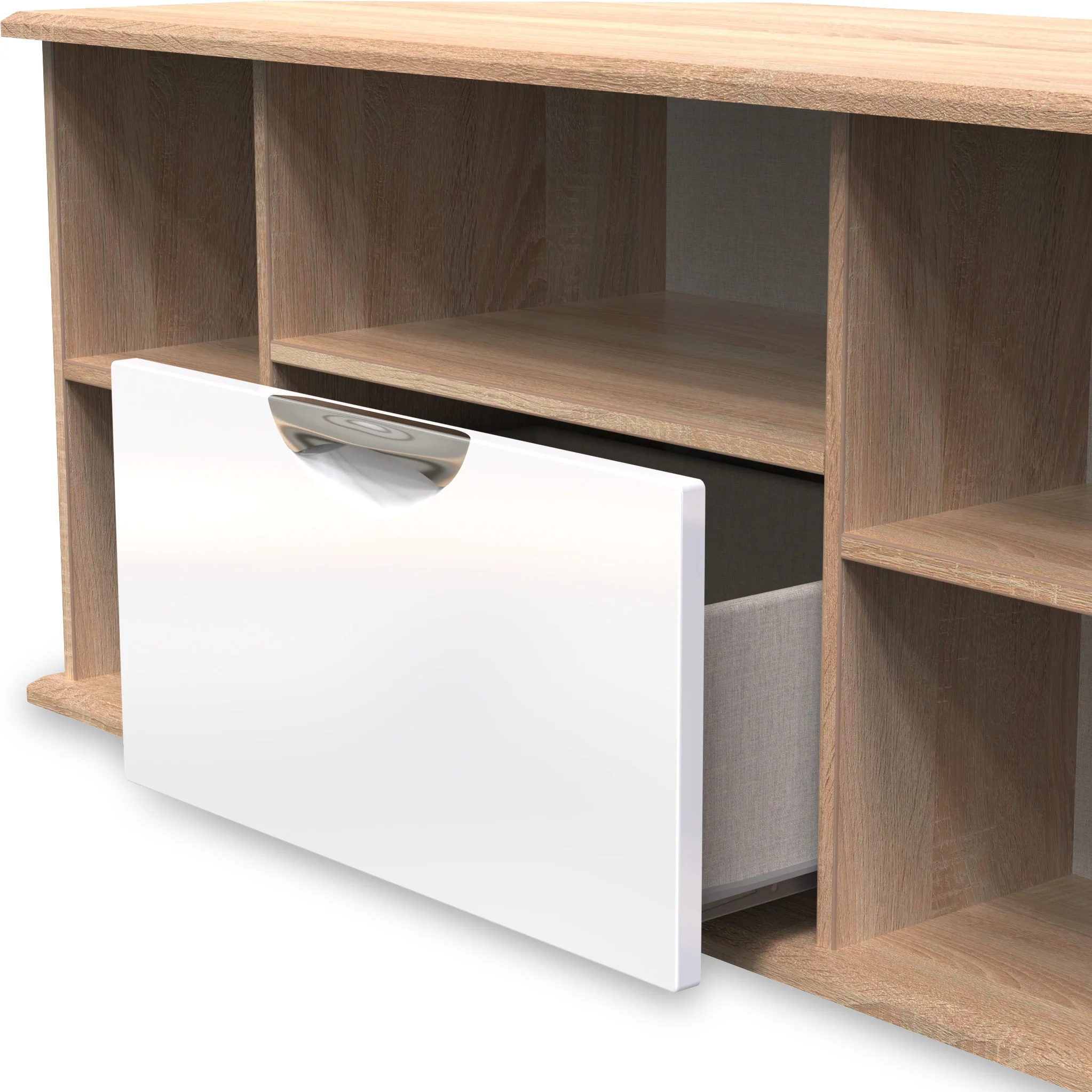 Beckett Gloss Corner TV Unit - Image 8