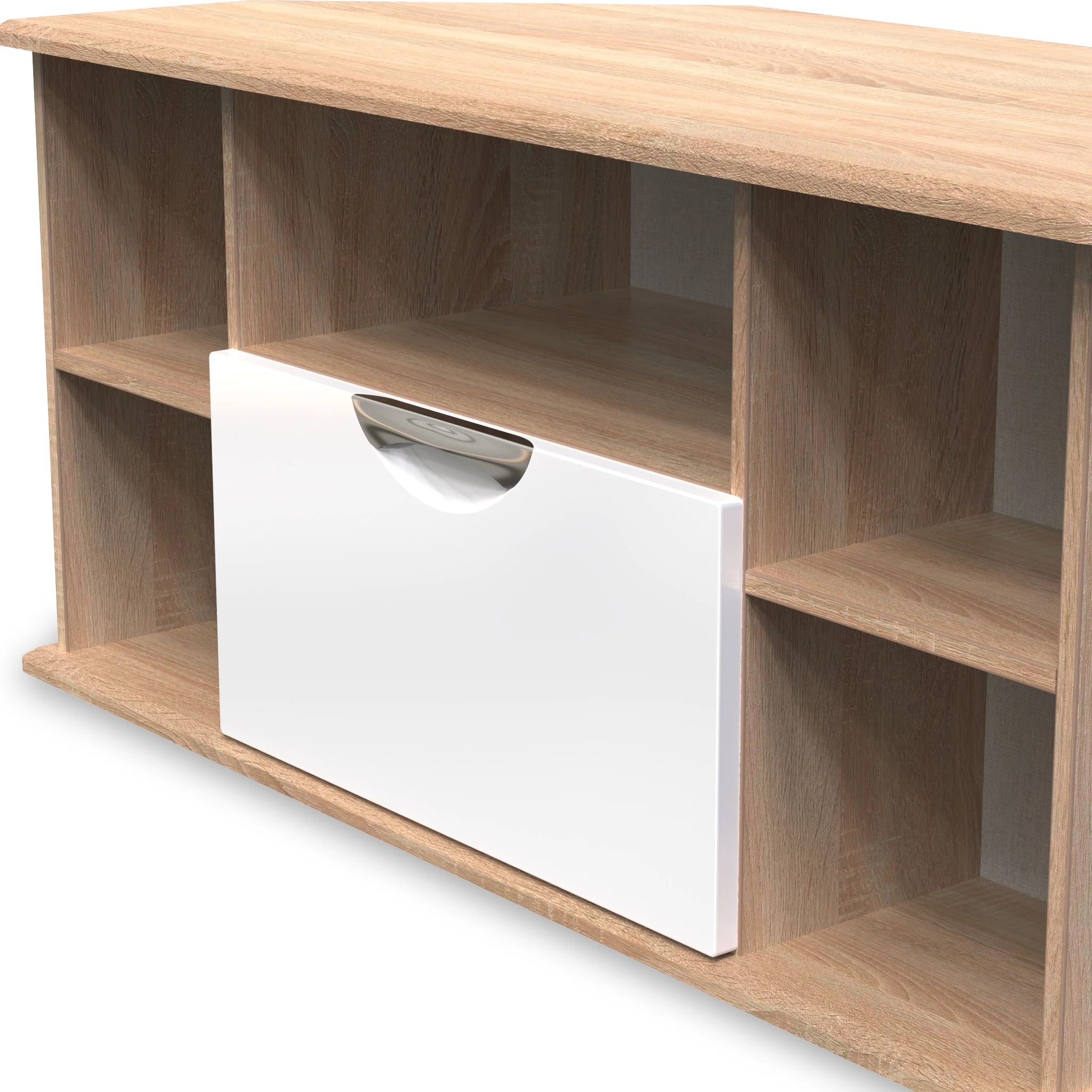 Beckett Gloss Corner TV Unit - Image 9
