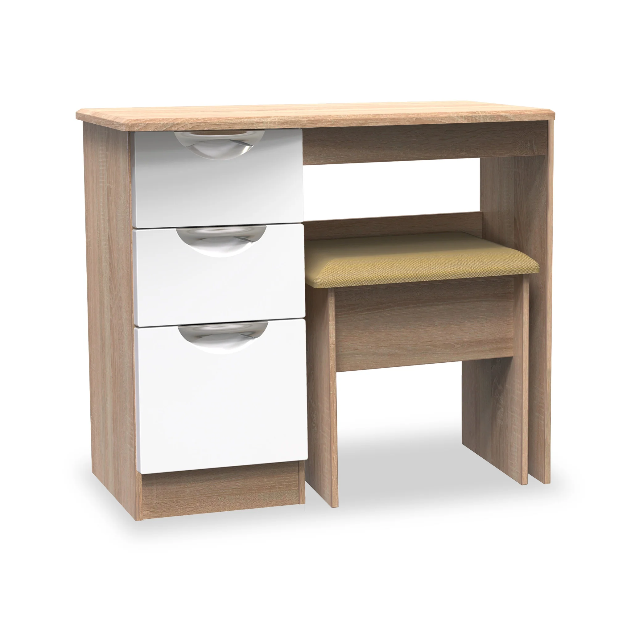 Beckett Gloss Dressing Table with Stool - Image 18