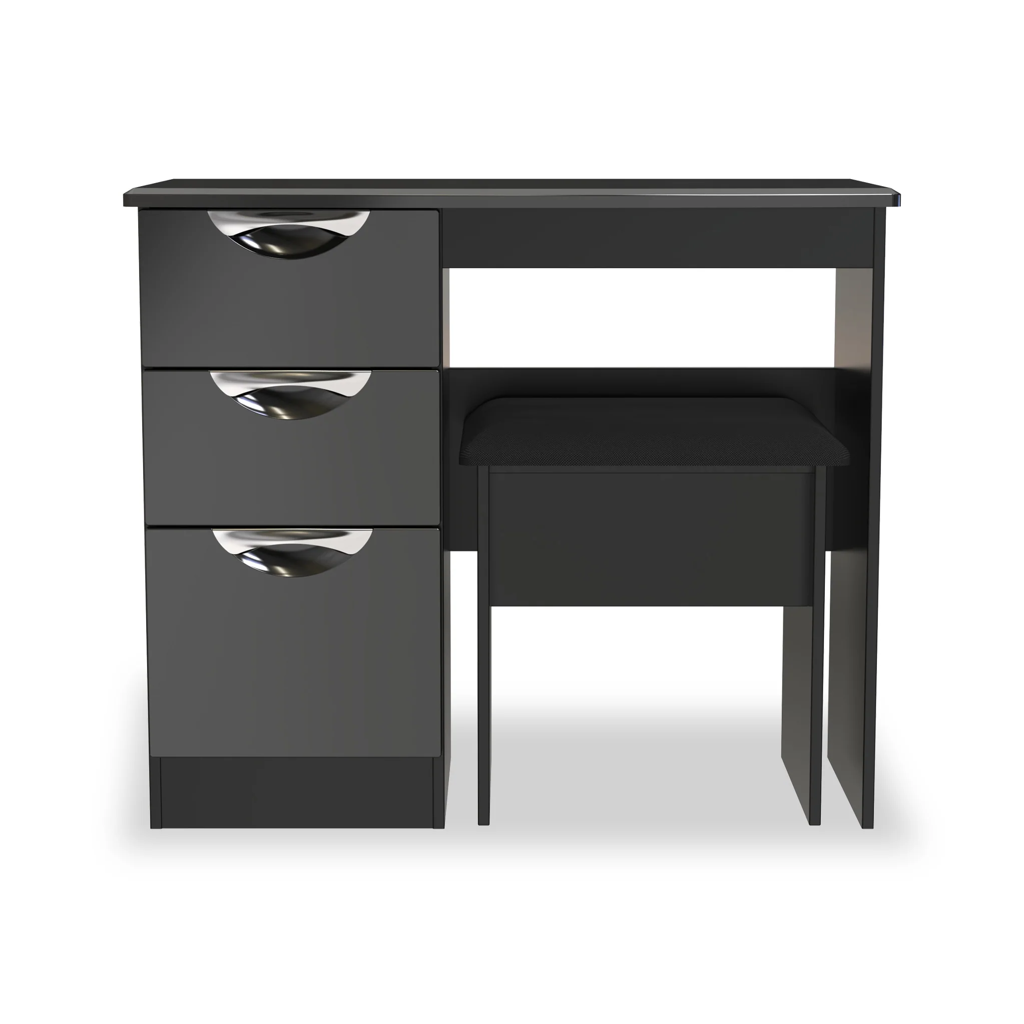 Beckett Gloss Dressing Table with Stool - Image 8