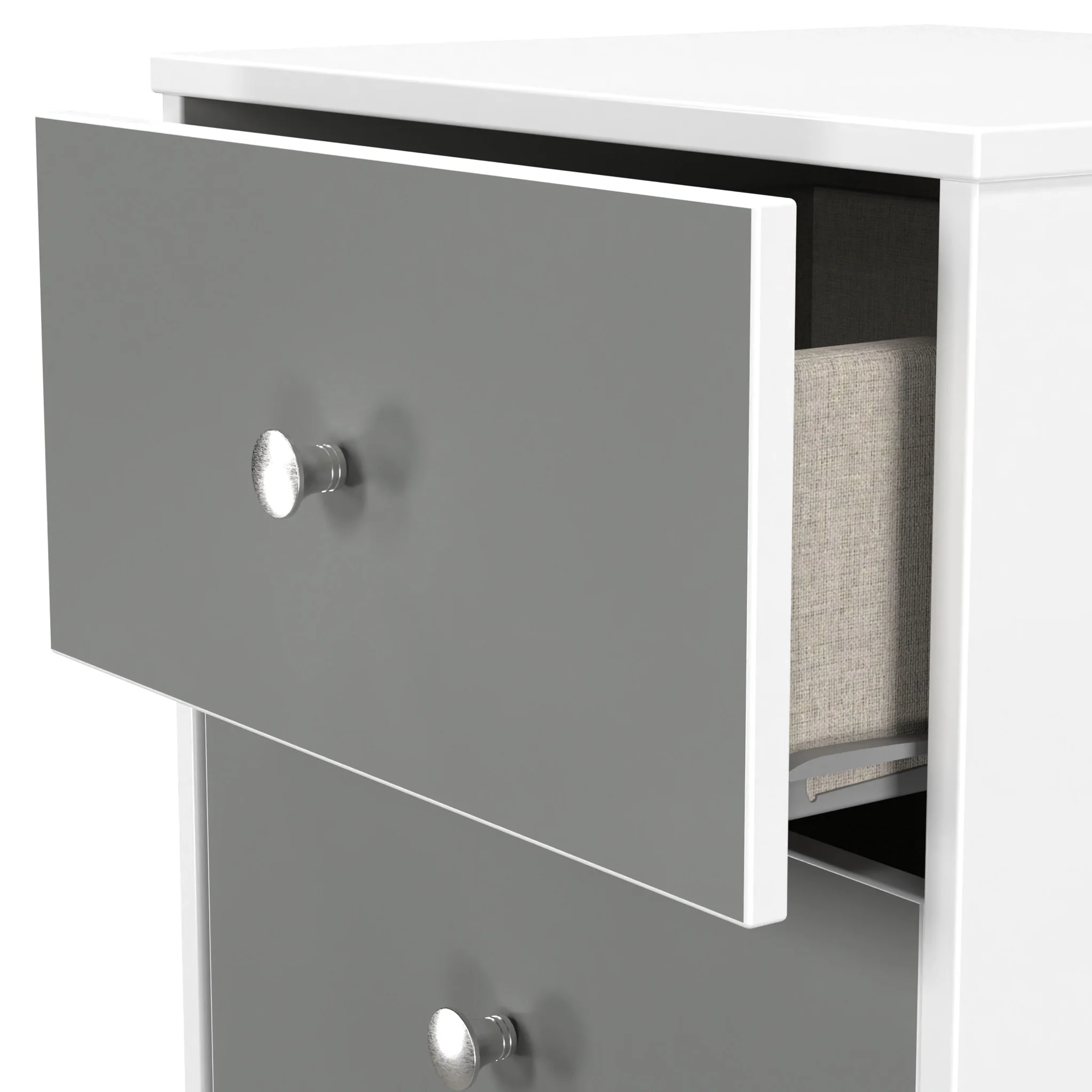 Bennet 3 Drawer Bedside Table - Image 5