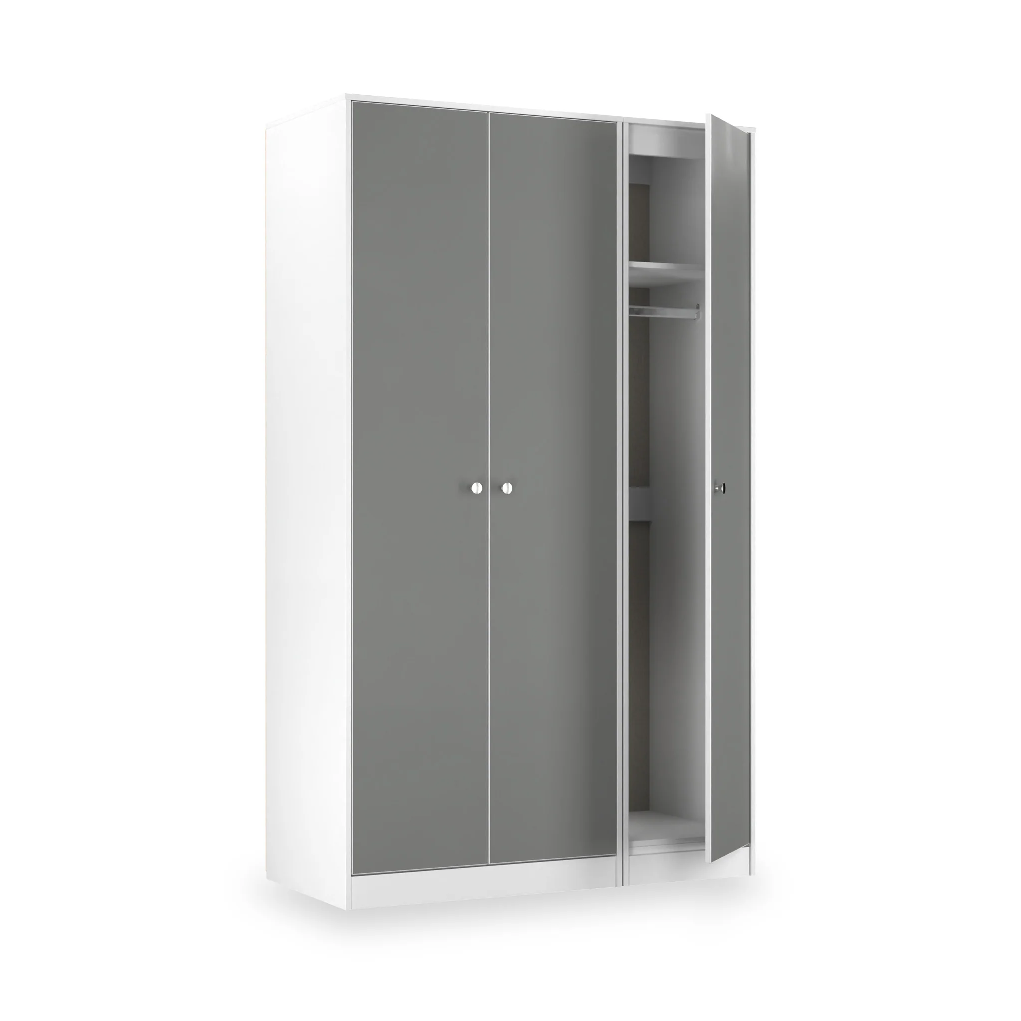 Bennet Tall Triple Plain Wardrobe - Image 5