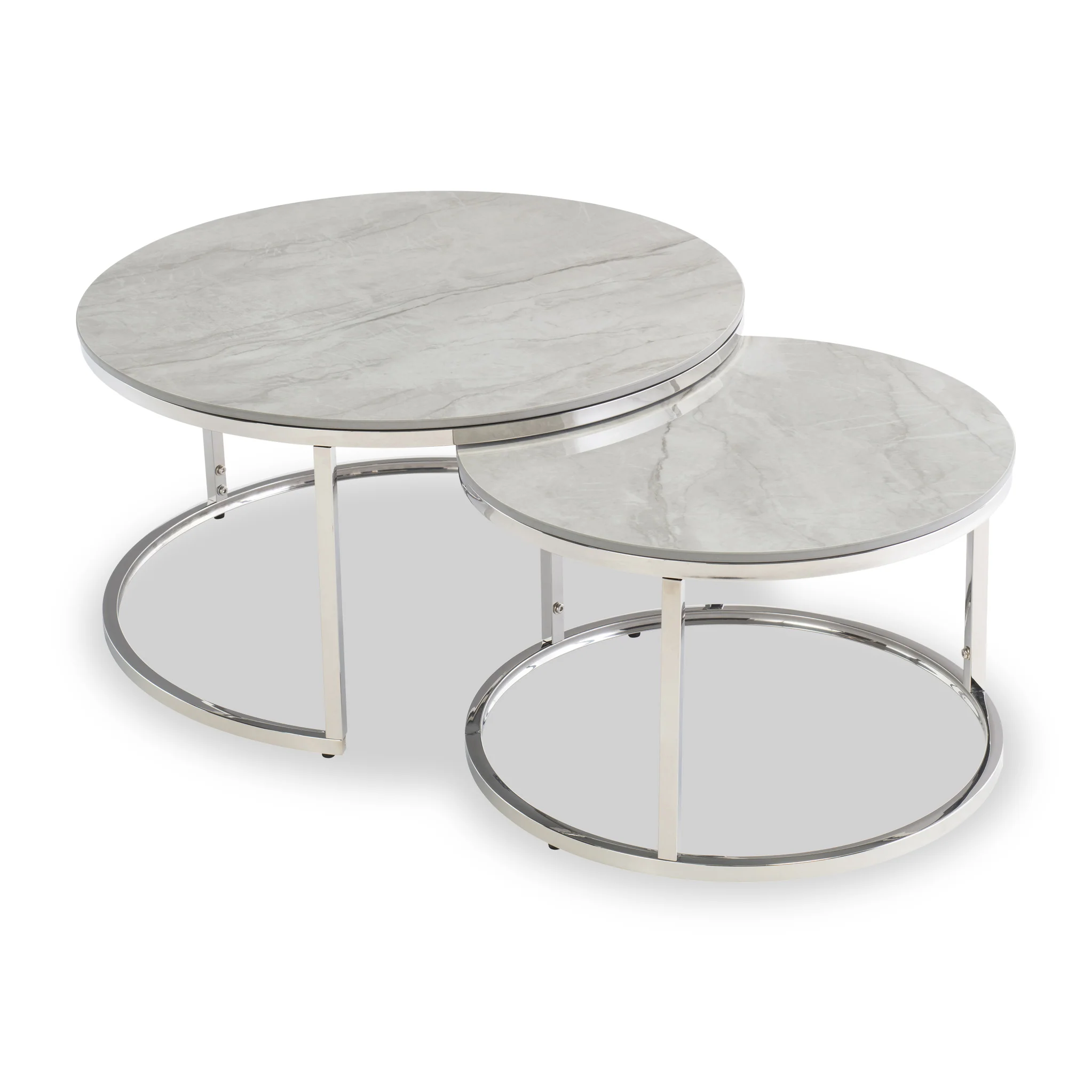 Berta Gloss Sintered Stone Coffee Table Set