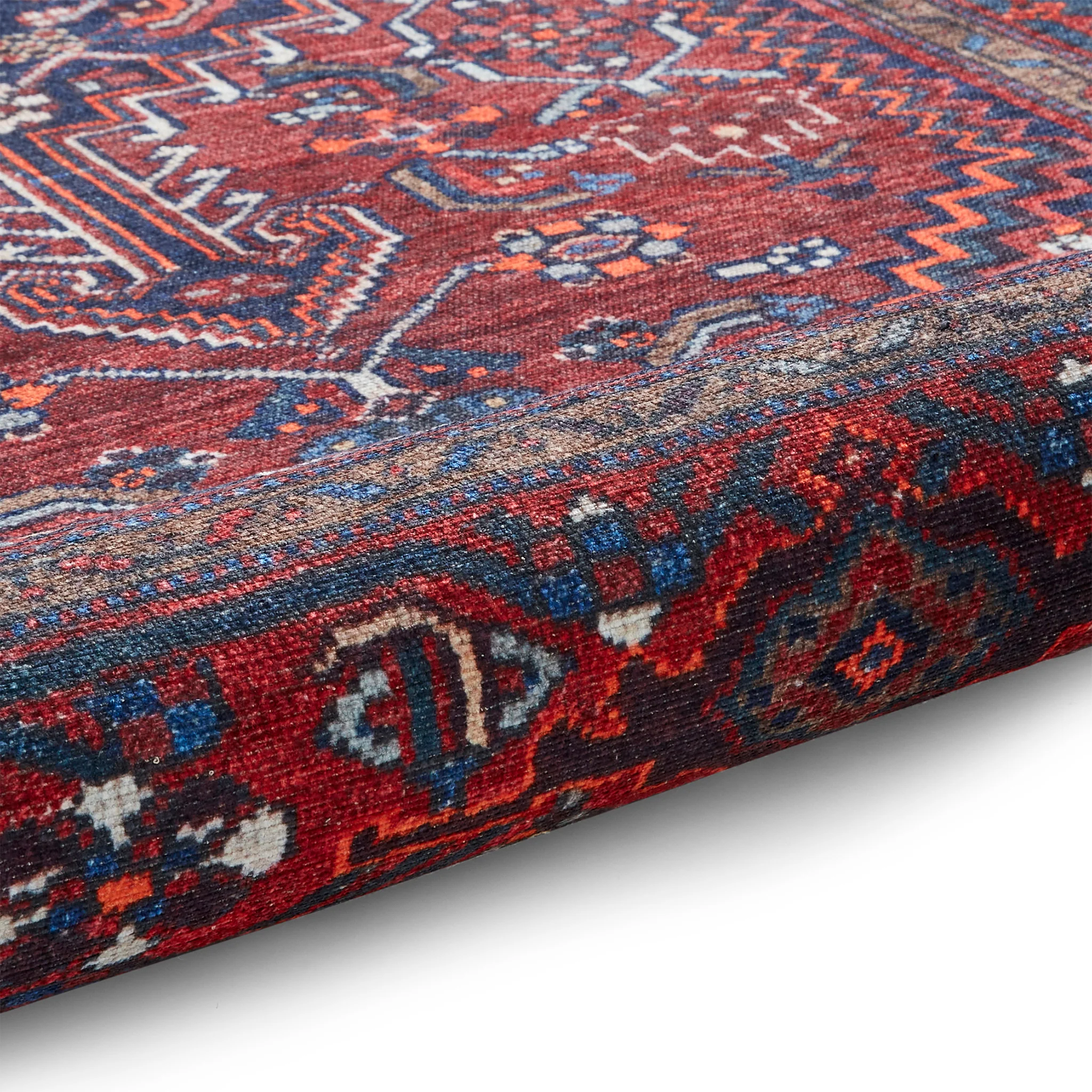 Birchall Washable Persian Design Rug - Image 8