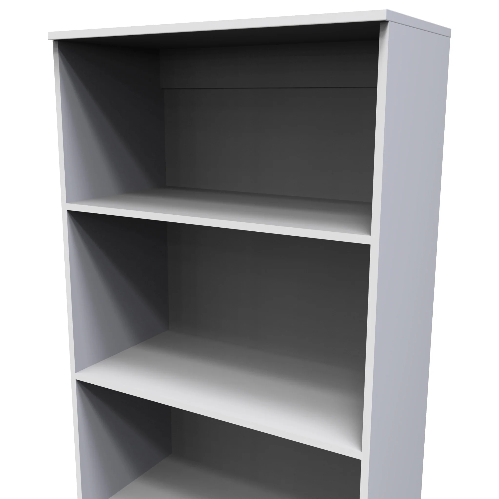 Blakely White 3 Shelf Bookcase - Image 4