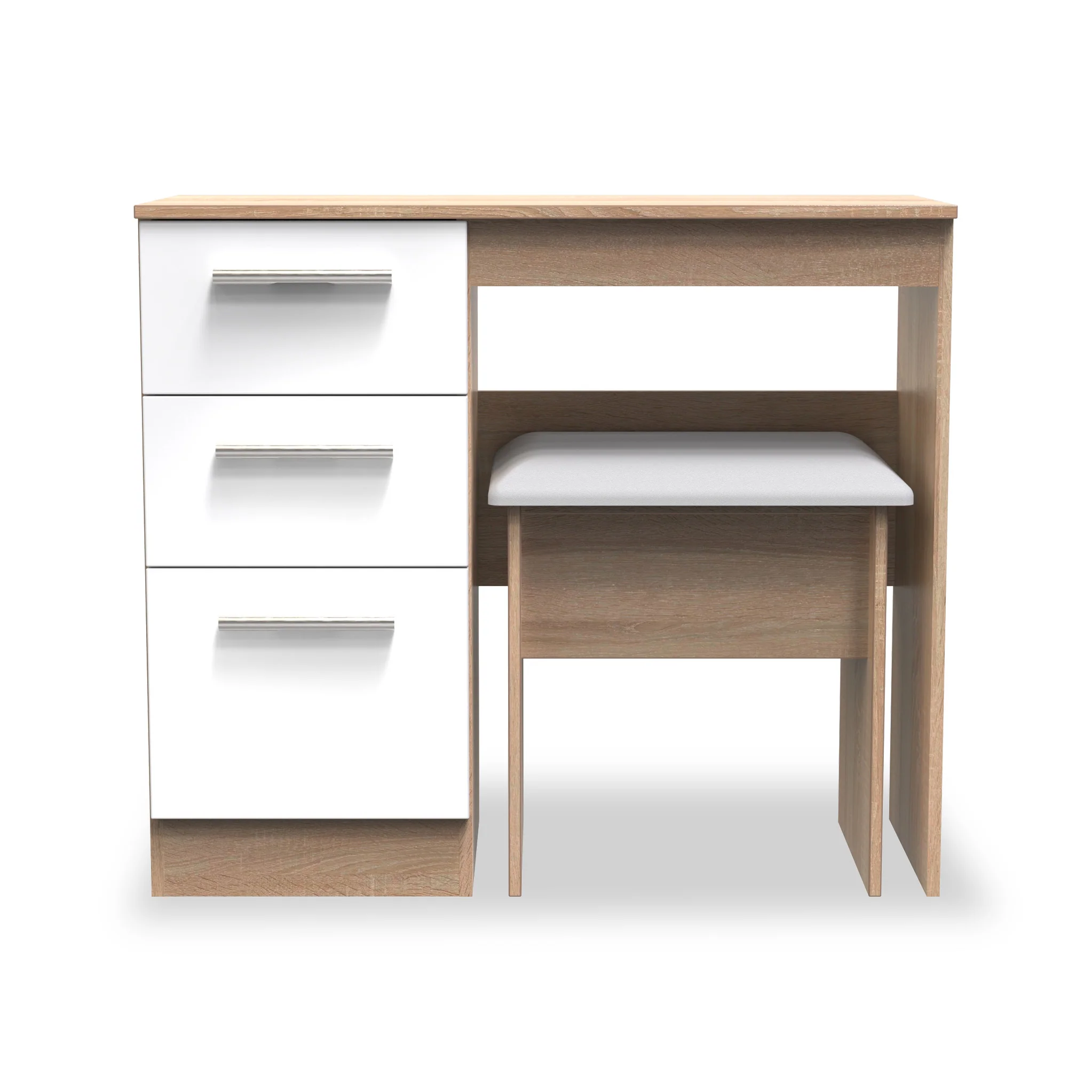 Blakely White & Light Oak Dressing Table Set - Image 2