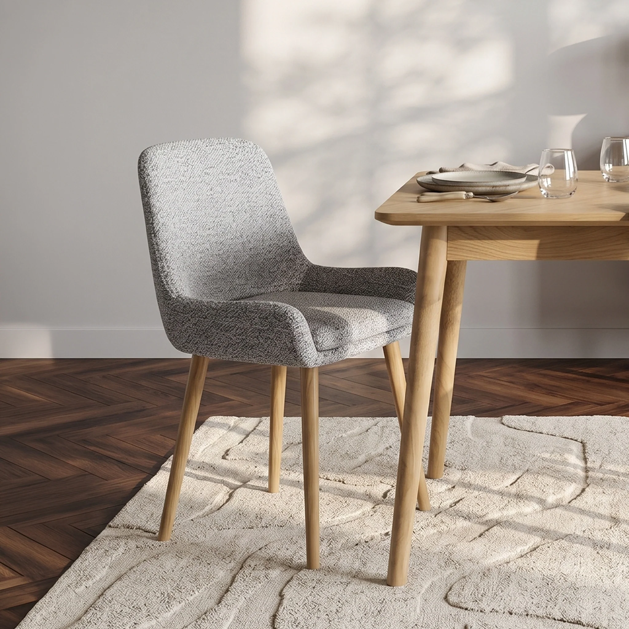 Brady Boucle Dining Chair - Image 2