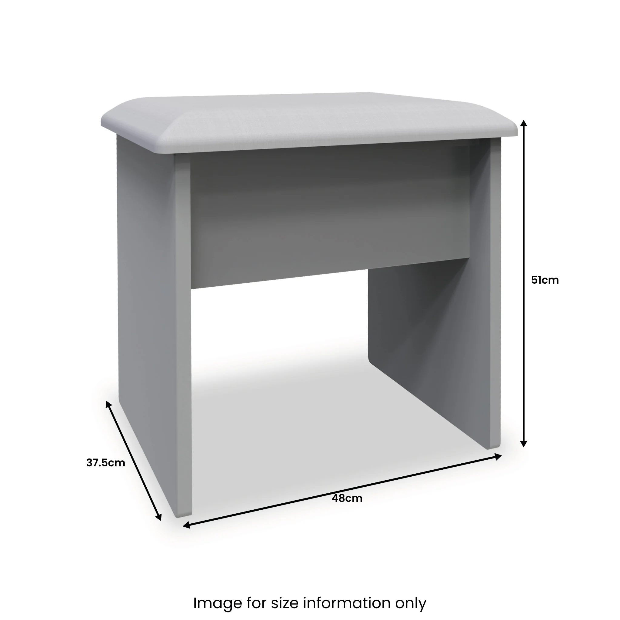 Bramham Grey Stool - Image 5