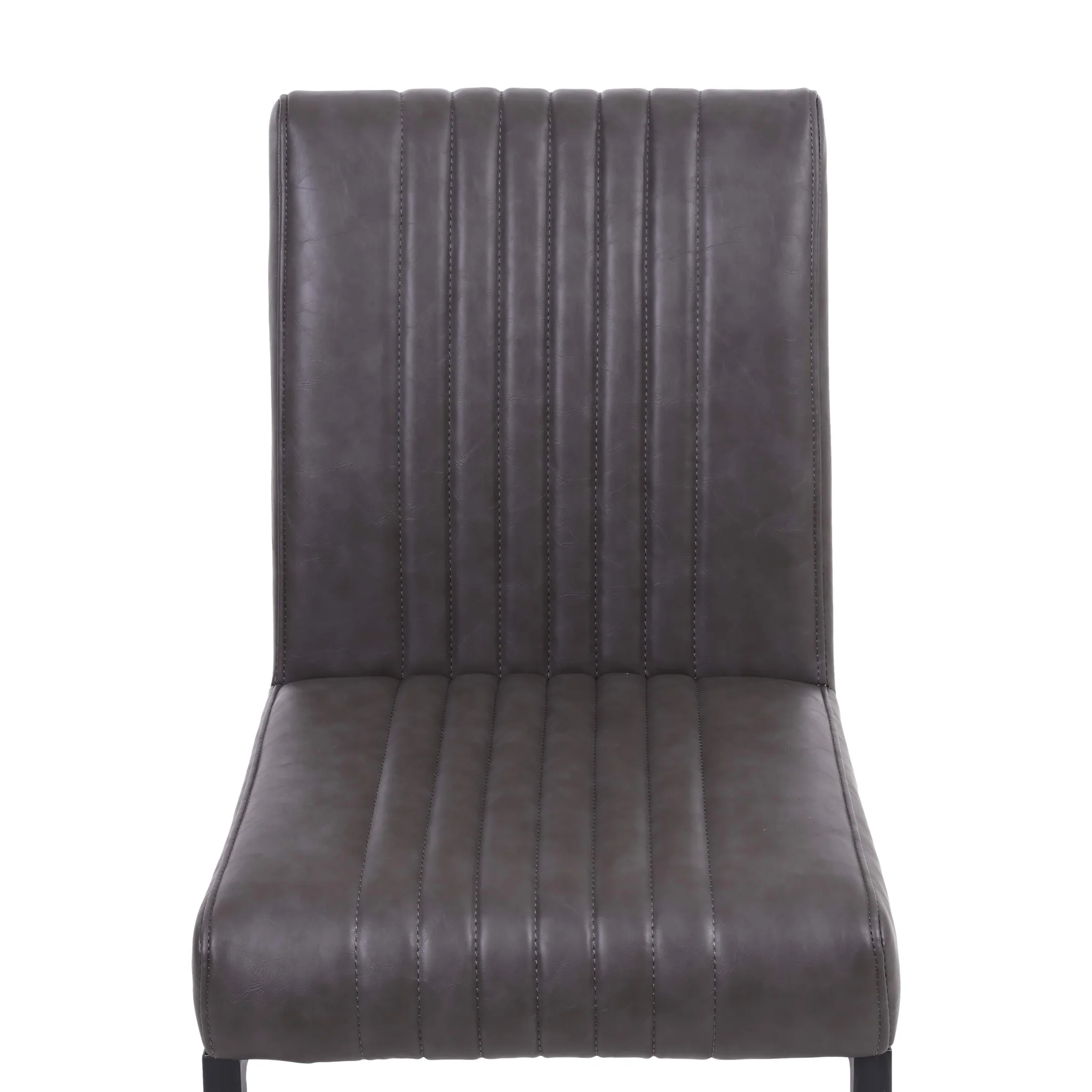 Branok Cantilever Grey Faux Leather Dining Chair - Image 6