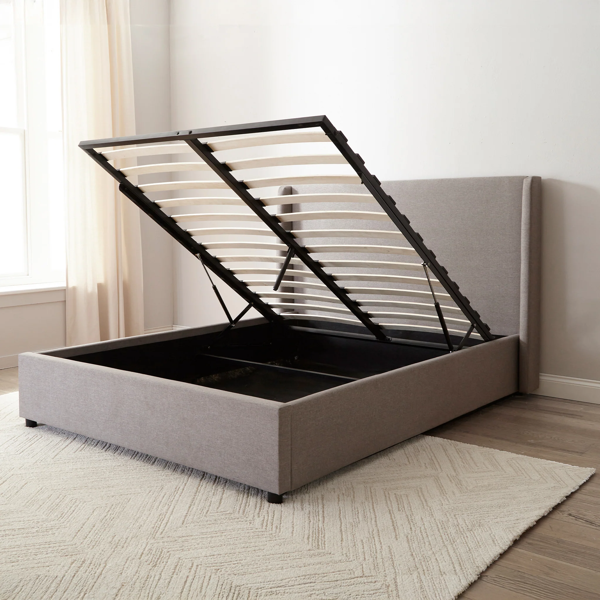 Brent Ottoman Storage Bed Frame - Image 7