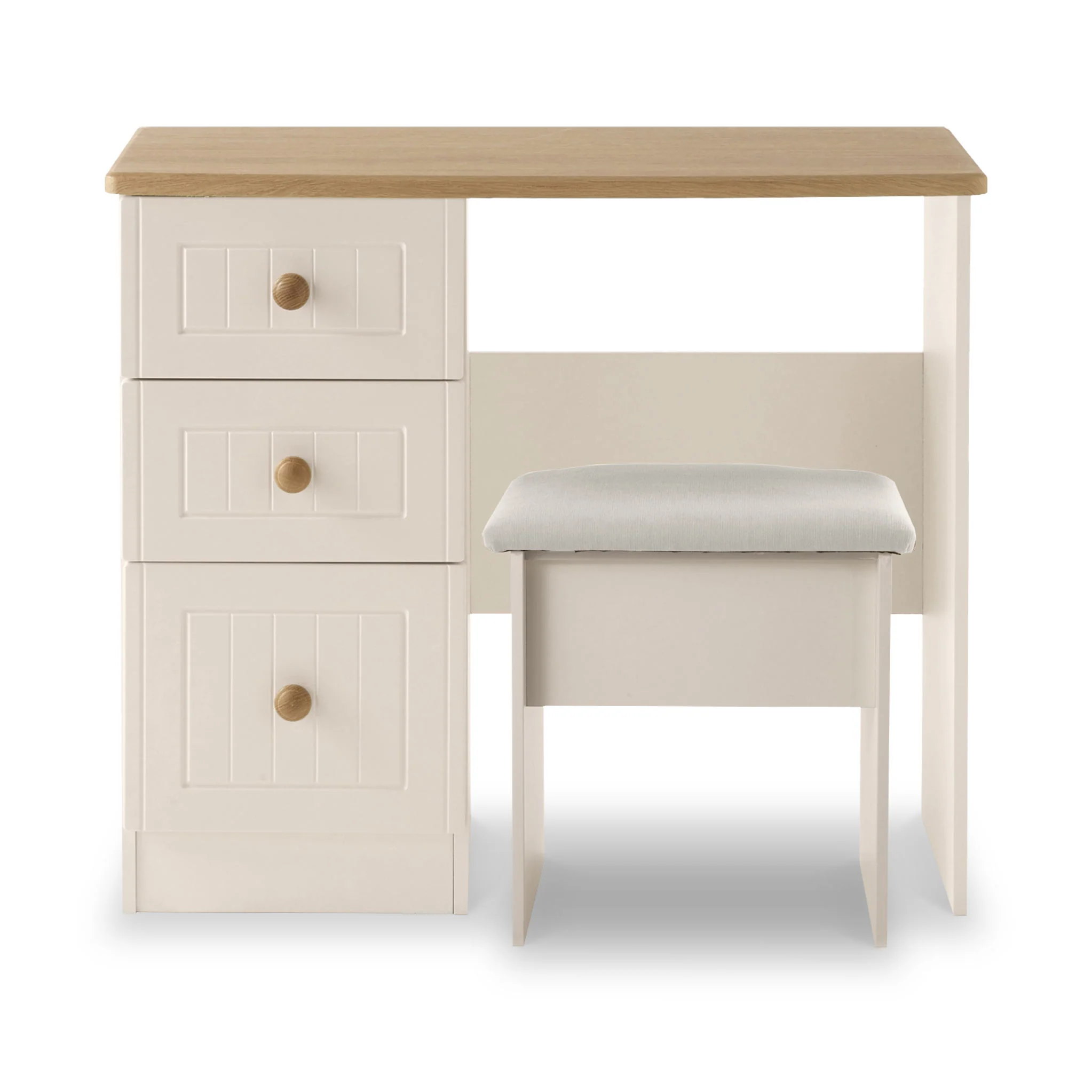 Brixham Cream Dressing Table with Stool
