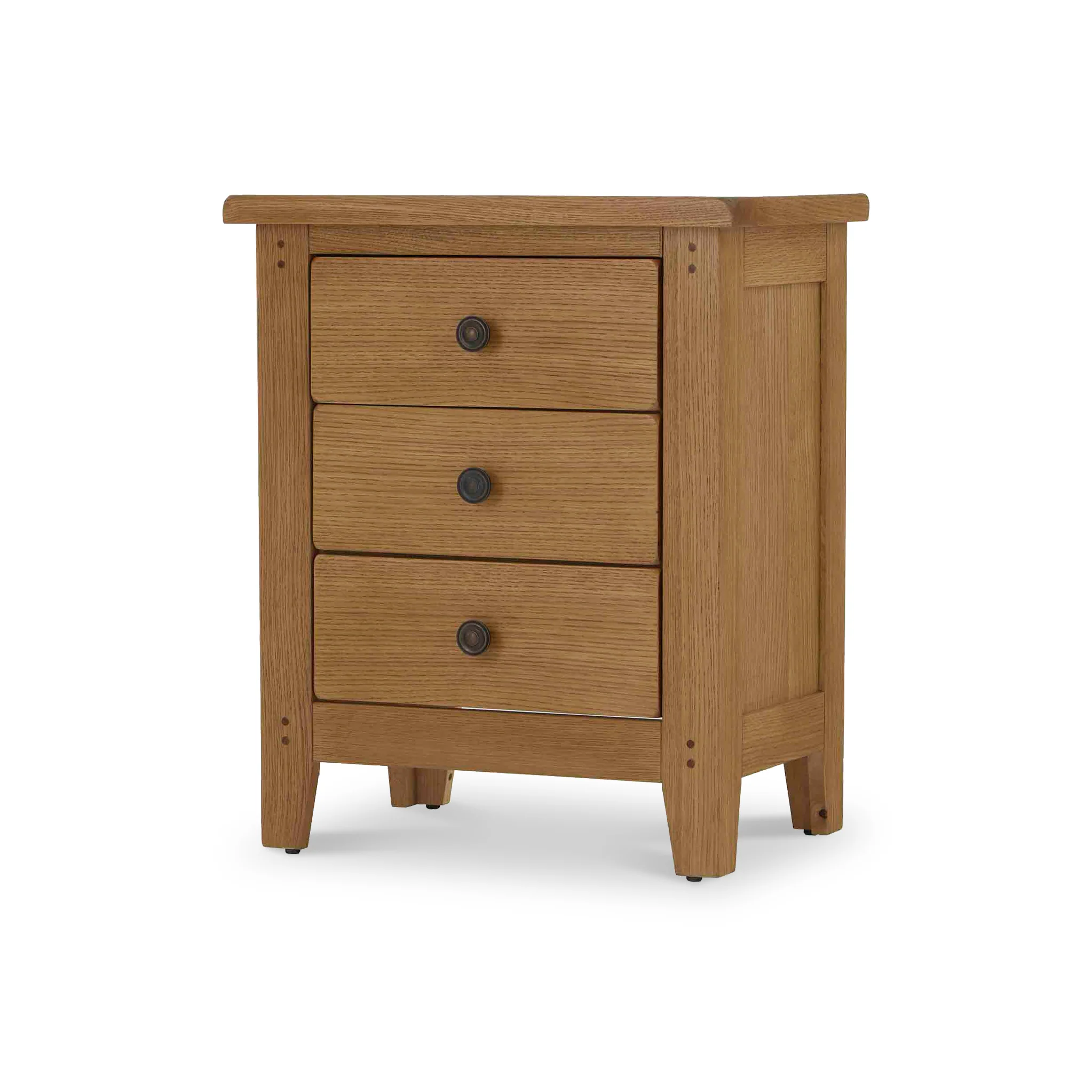 Broadway Oak Bedside Table - Image 4