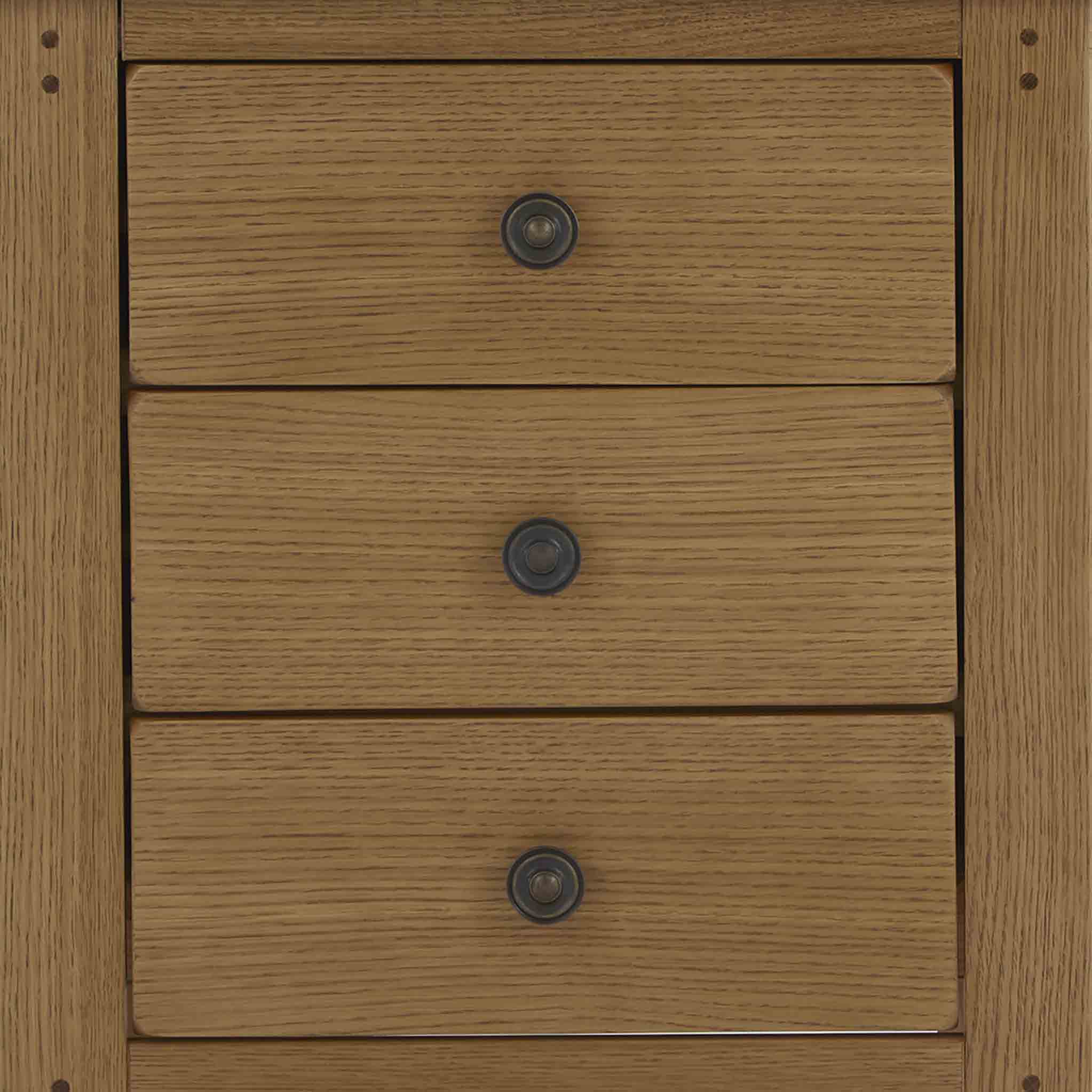 Broadway Oak Bedside Table - Image 7